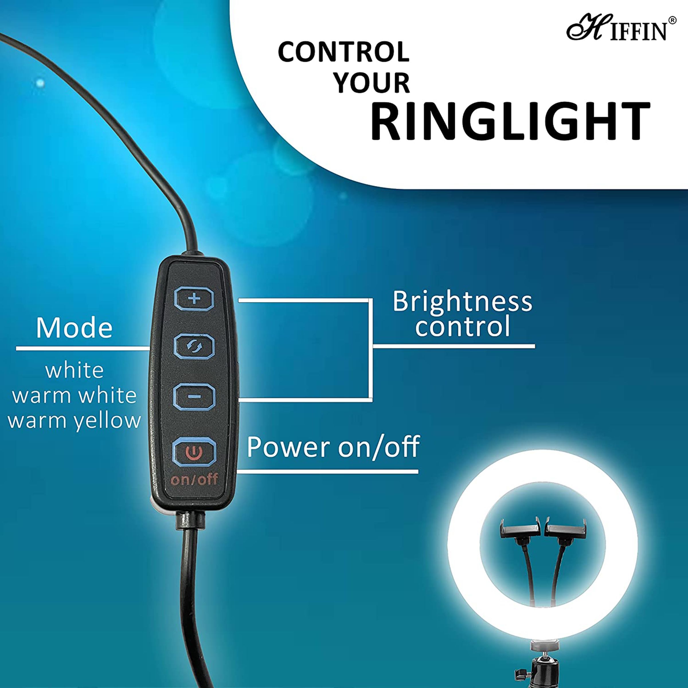 HIFFIN Right Plus Ring Light with Stand for Photography (360 Degree Rotation)_9