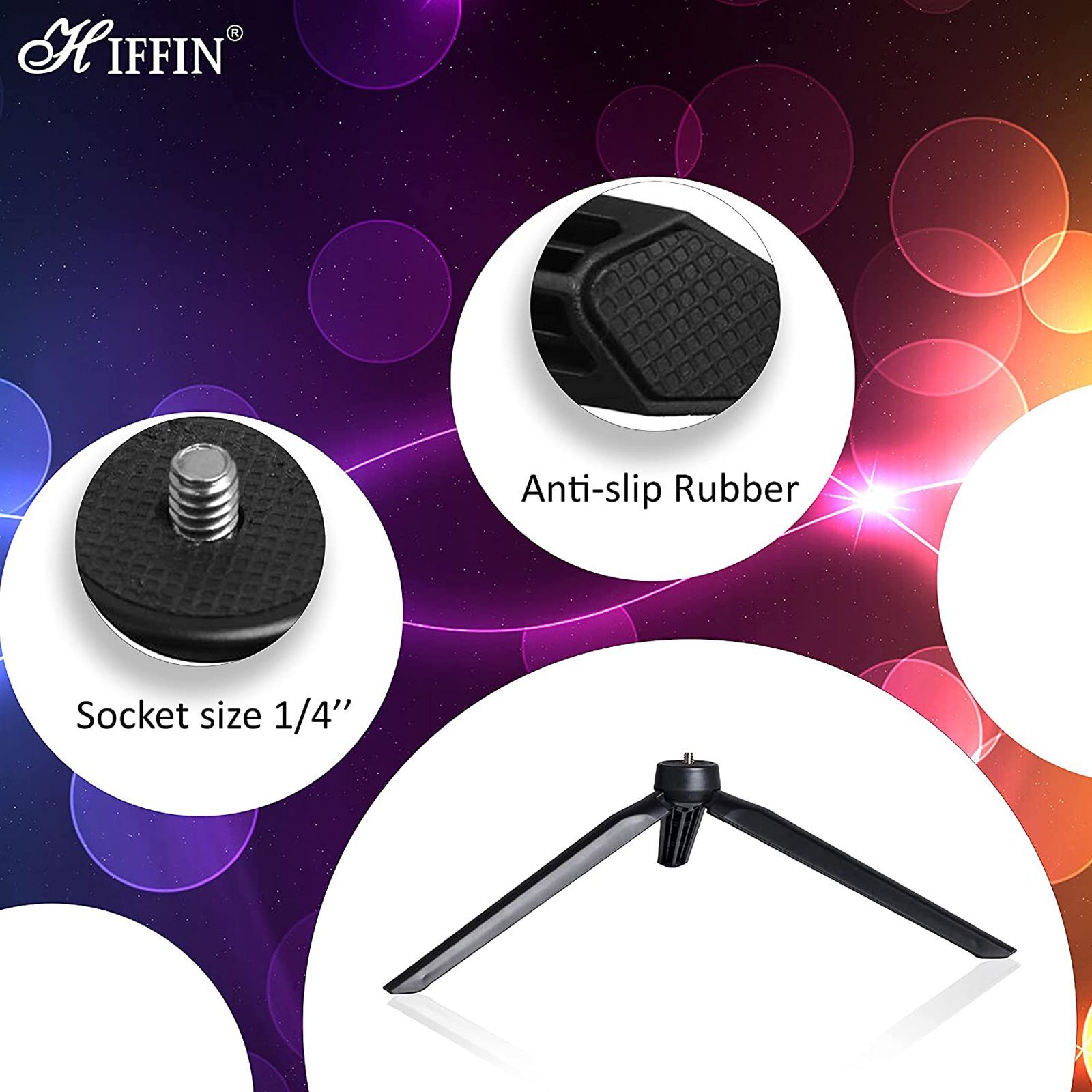 HIFFIN M26CM Ring Light for Makeup, Live Streaming & YouTube Video Shooting (Rainbow Light)_9