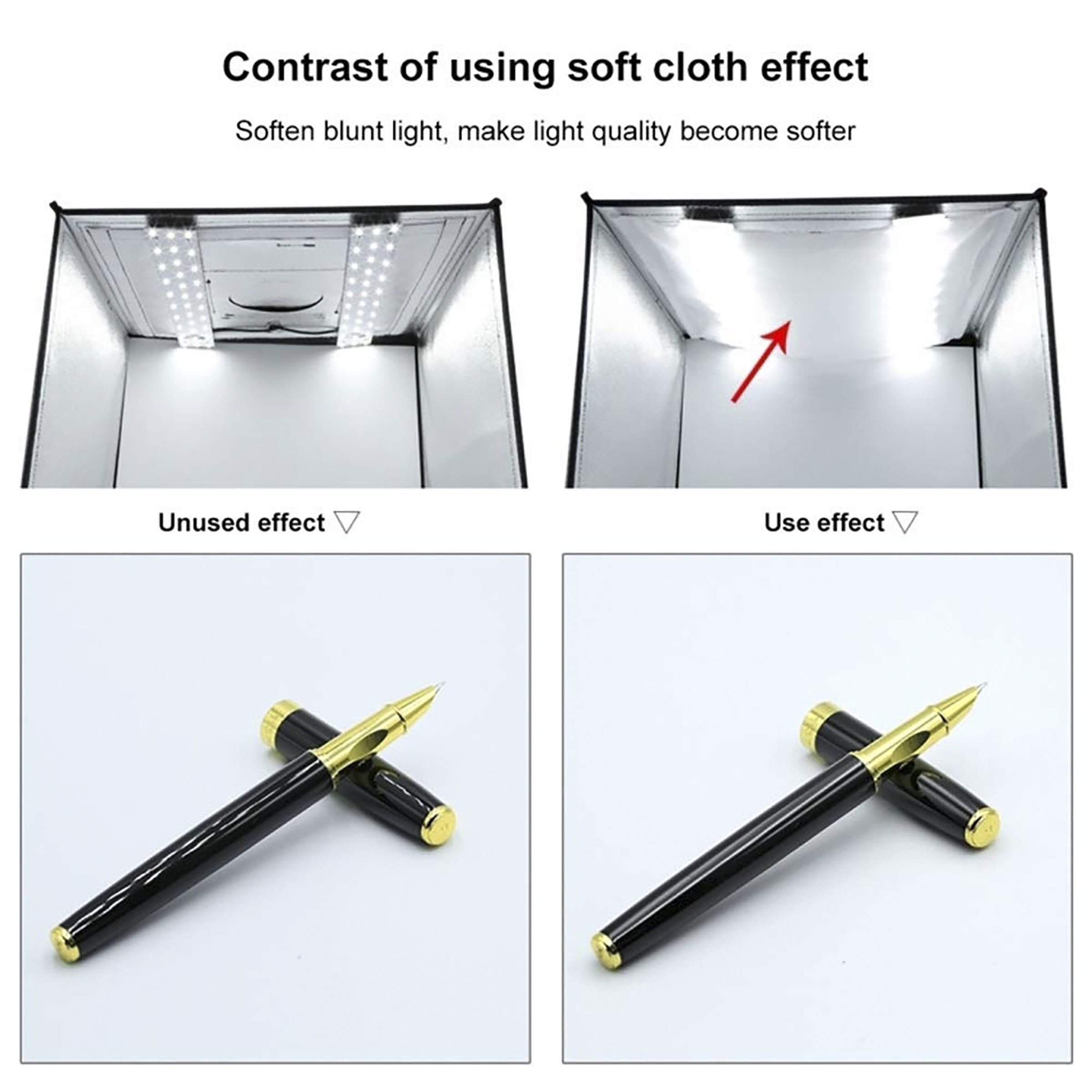 HIFFIN Portable Light Tent (Built-in LED Lights) HIFFIN Portable Light Tent (Built-in LED Lights)_8