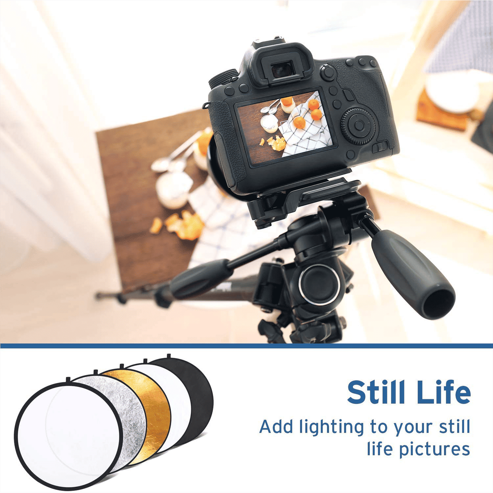 HIFFIN Light Disc Reflector with Bag Translucen for Still Photography & Videography (5-in-1)_6