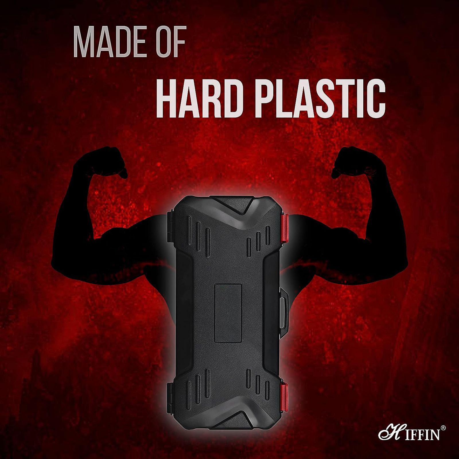 HIFFIN ABS Camera Memory Card Case For Sandisk Transcend Lexar Kingston (36 Slots, KH15, Black)_7