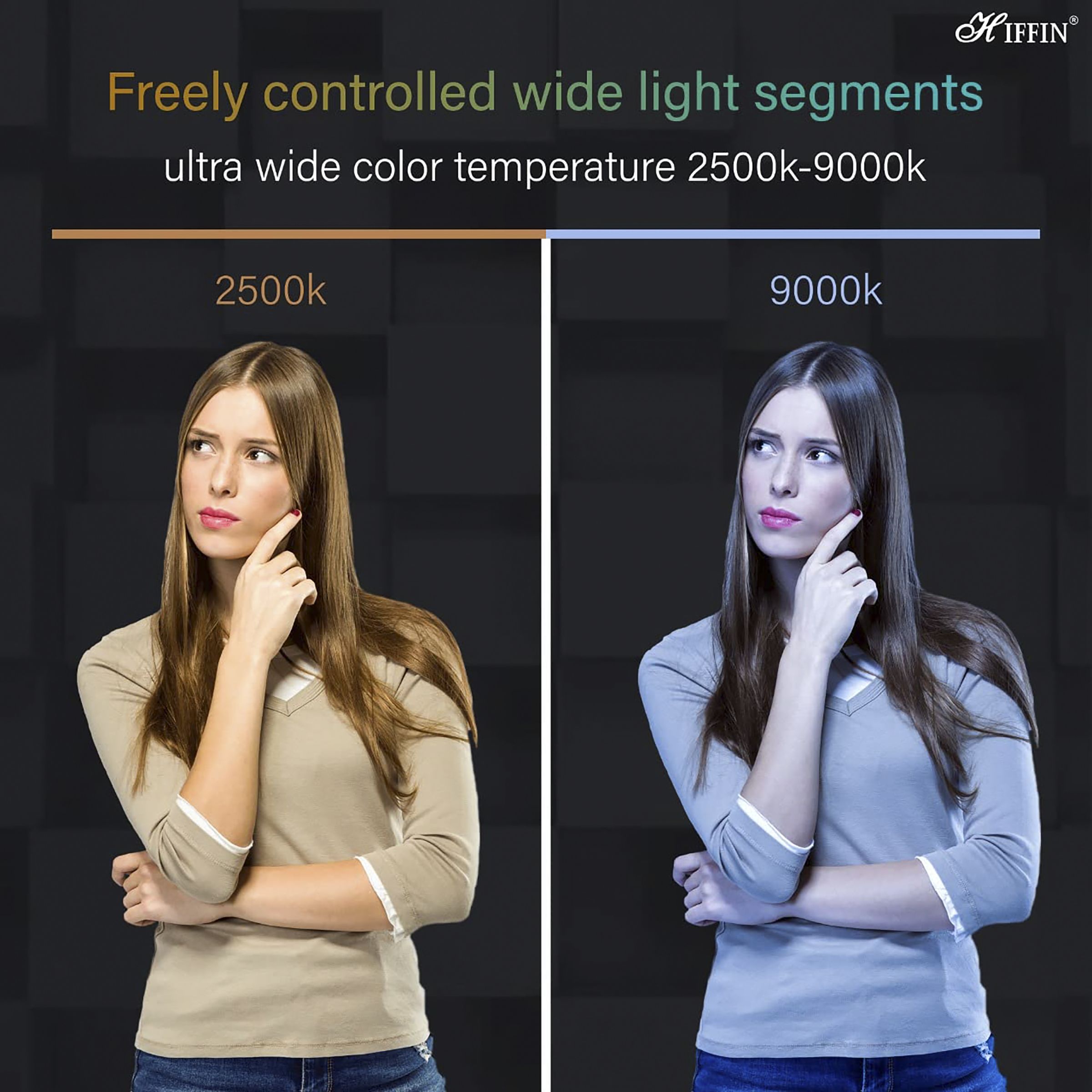 HIFFIN HF196 Video Light with Adjustable Stand for Vlogging (20 Lighting Effect Modes) HIFFIN HF196 Video Light with Adjustable Stand for Vlogging (20 Lighting Effect Modes)_8