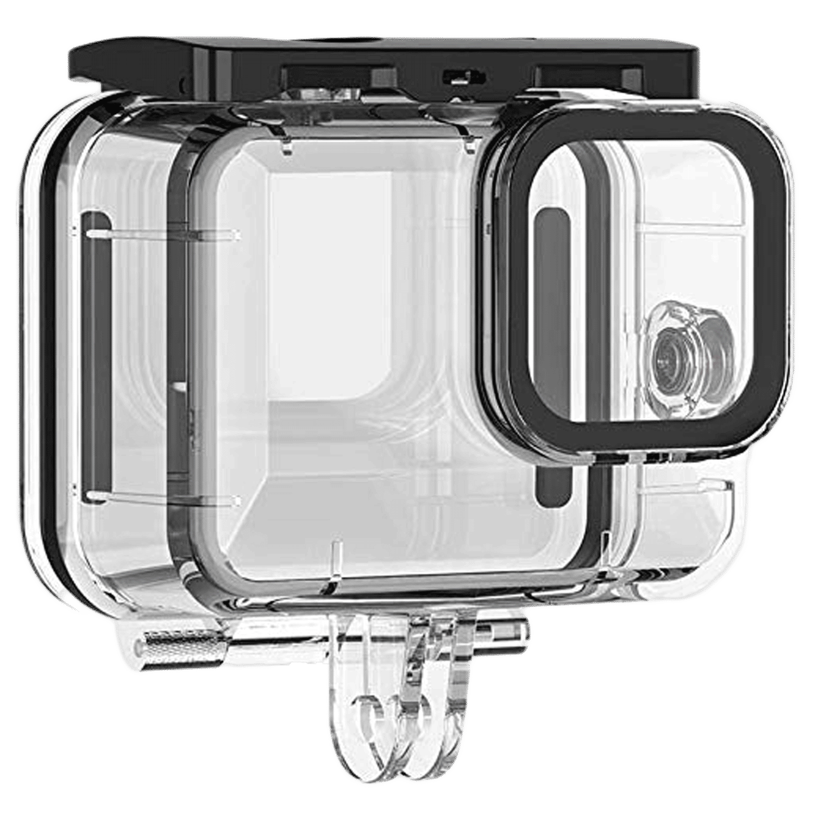 HIFFIN Camera Cover For Action Camera (50 Meter Water Resistant, Go Pro 9|10 Housin, Black)_2