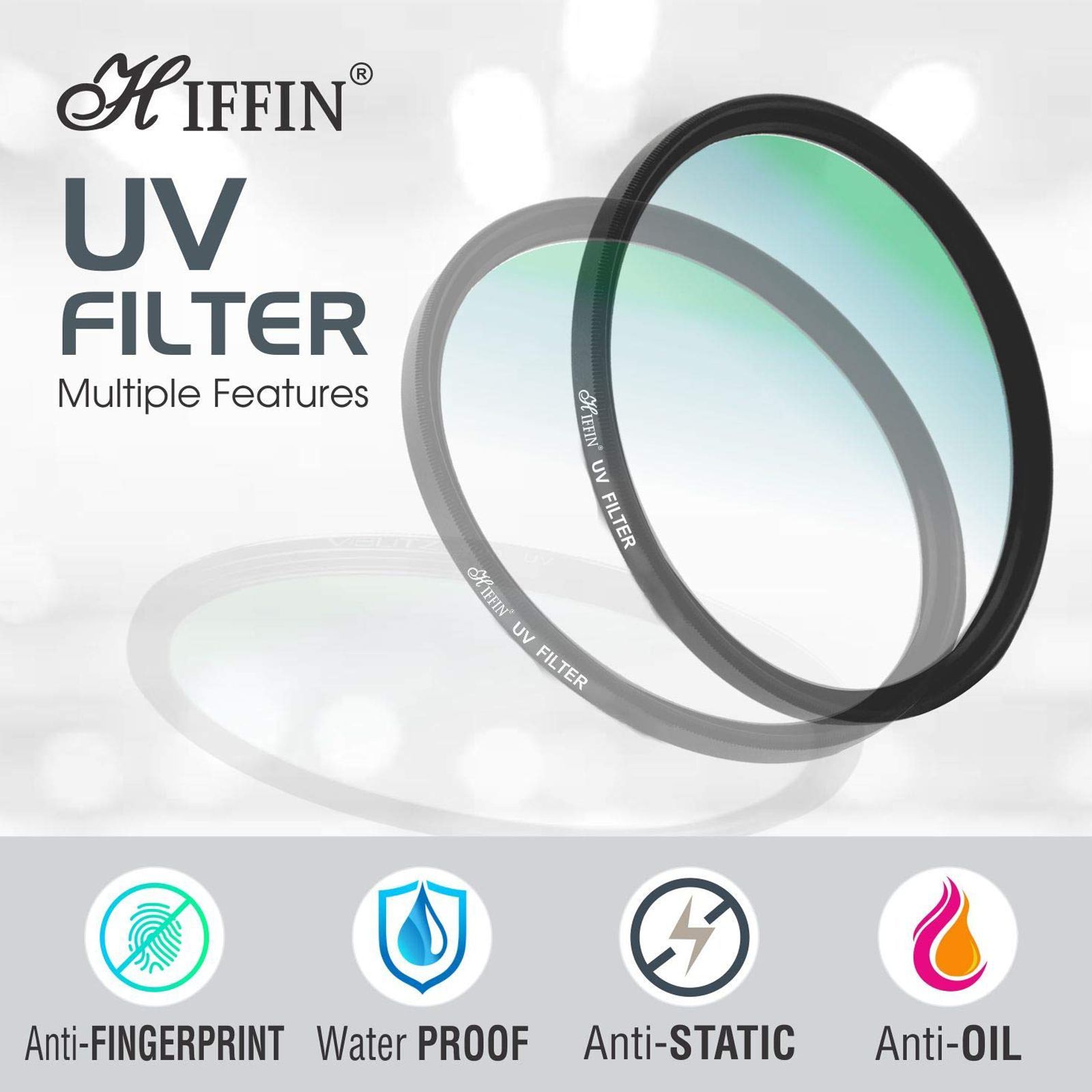 HIFFIN Super DMC Ultra Slim 62mm Camera Lens UV Filter (16 Layers Nano Coating)_4