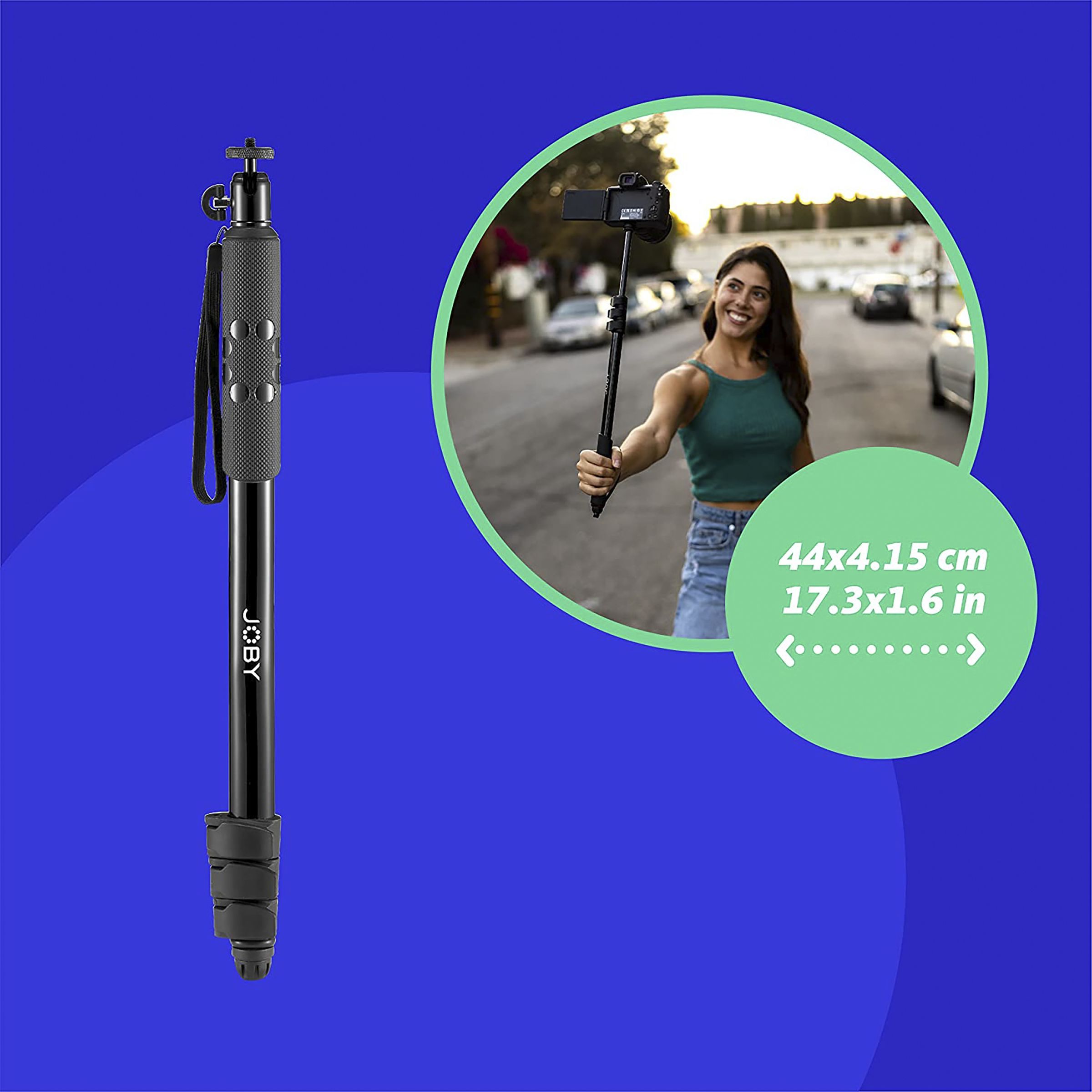 JOBY Compact 135cm Adjustable Monopod for Camera (2 in 1, Black)_7