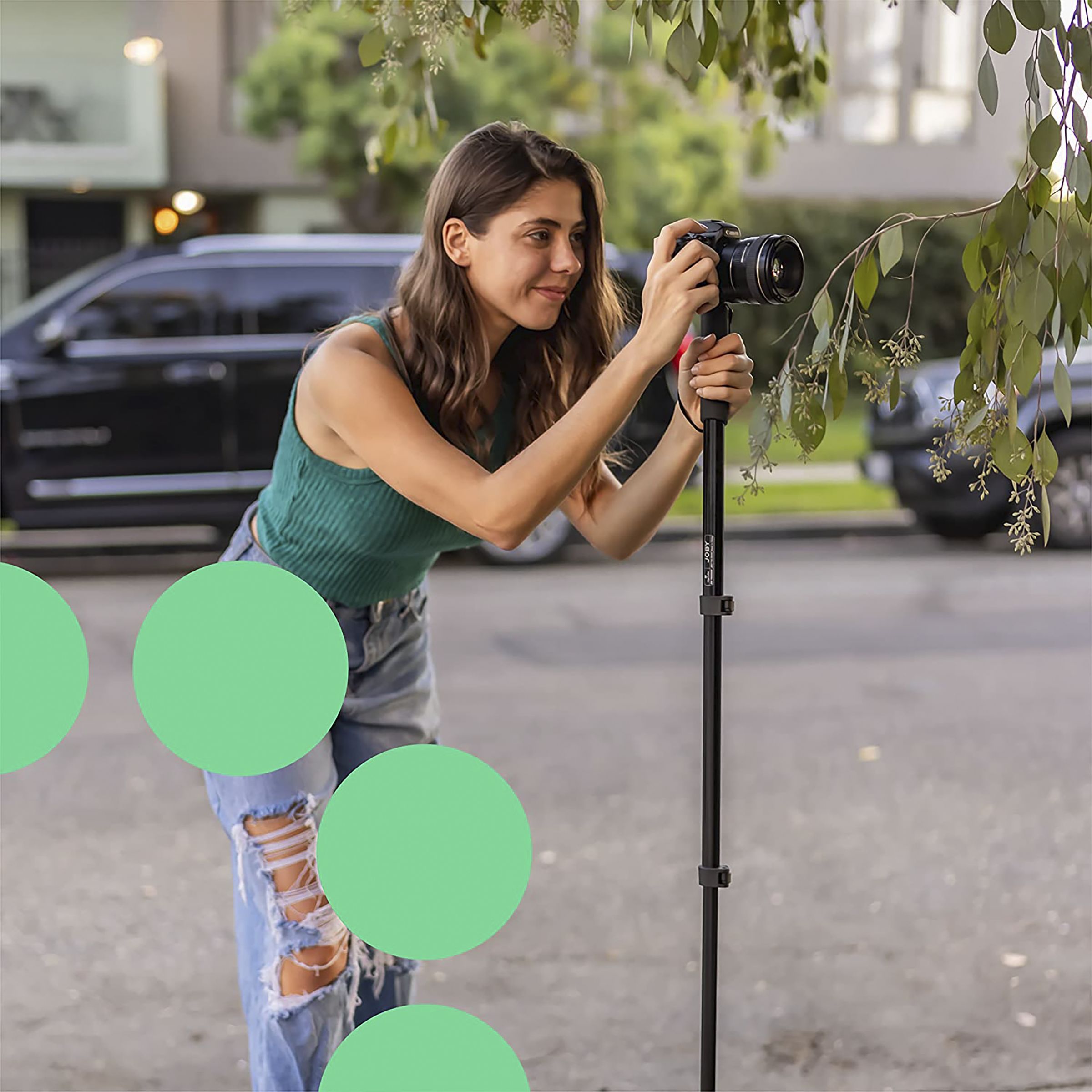 JOBY Compact 135cm Adjustable Monopod for Camera (2 in 1, Black)_4