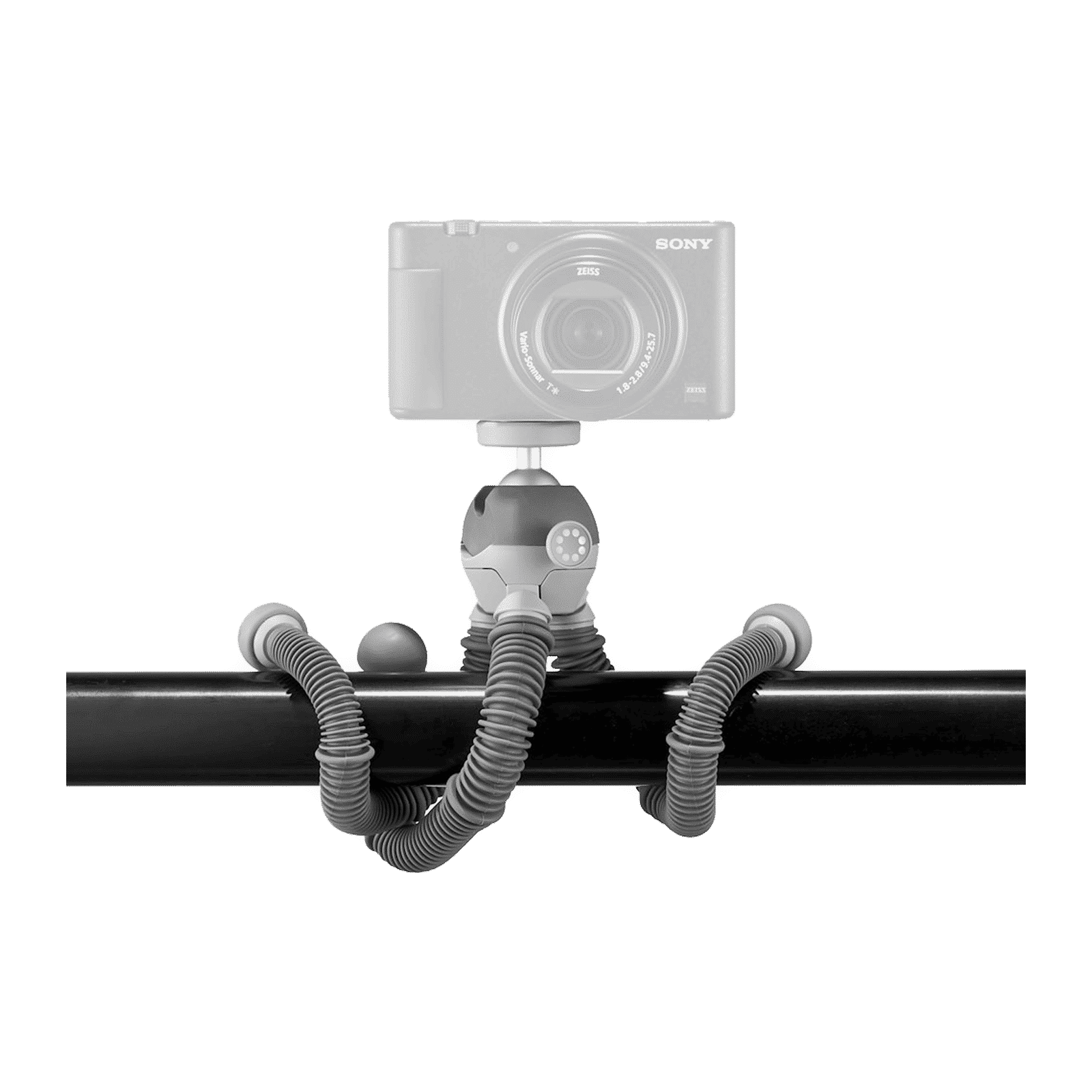 JOBY PodZilla 25cm Adjustable Tripod for Mobile and Camera (360 Degree GripTight, Grey)_6