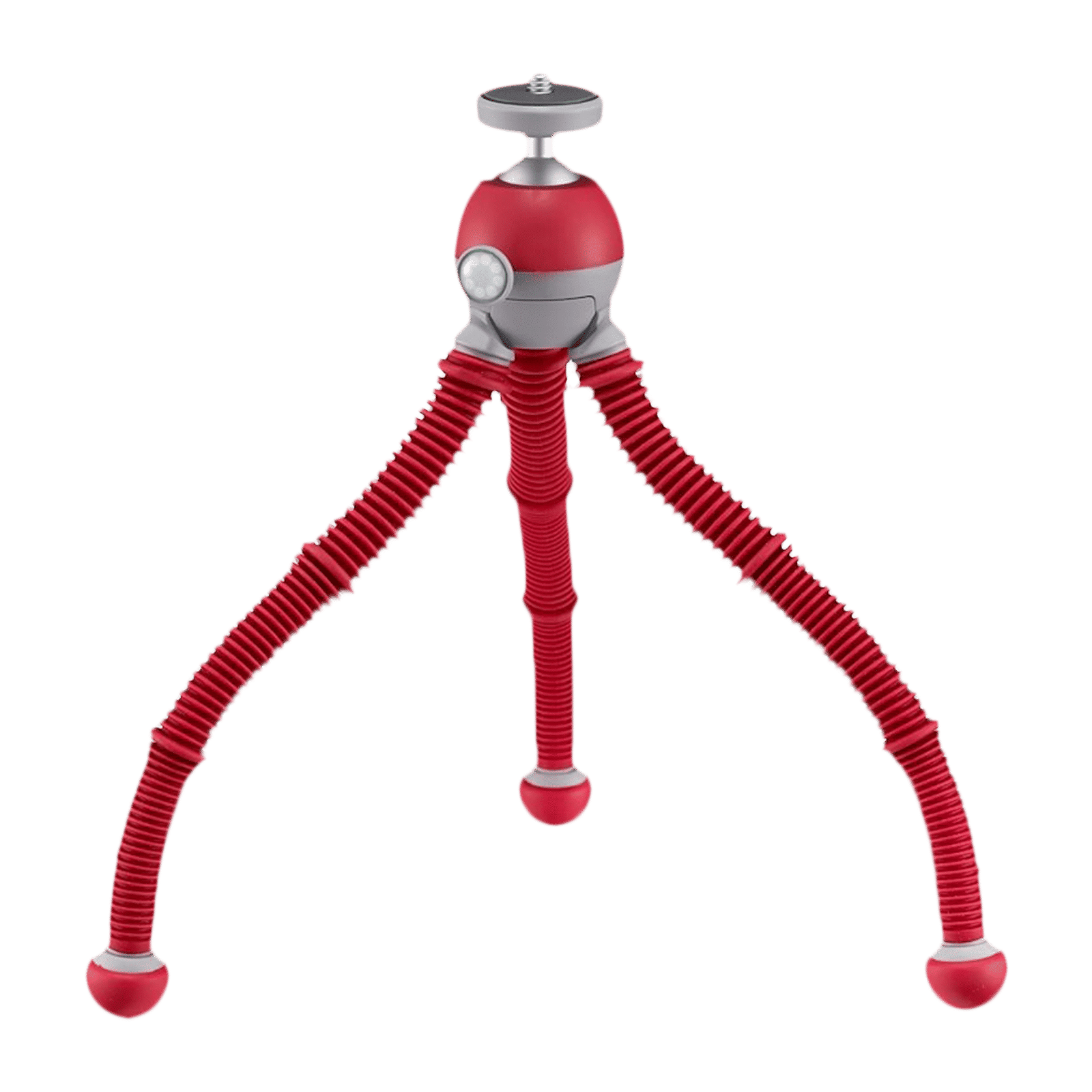 JOBY PodZilla 25cm Adjustable Tripod for Mobile and Camera (360 Degree GripTight, Red)_1