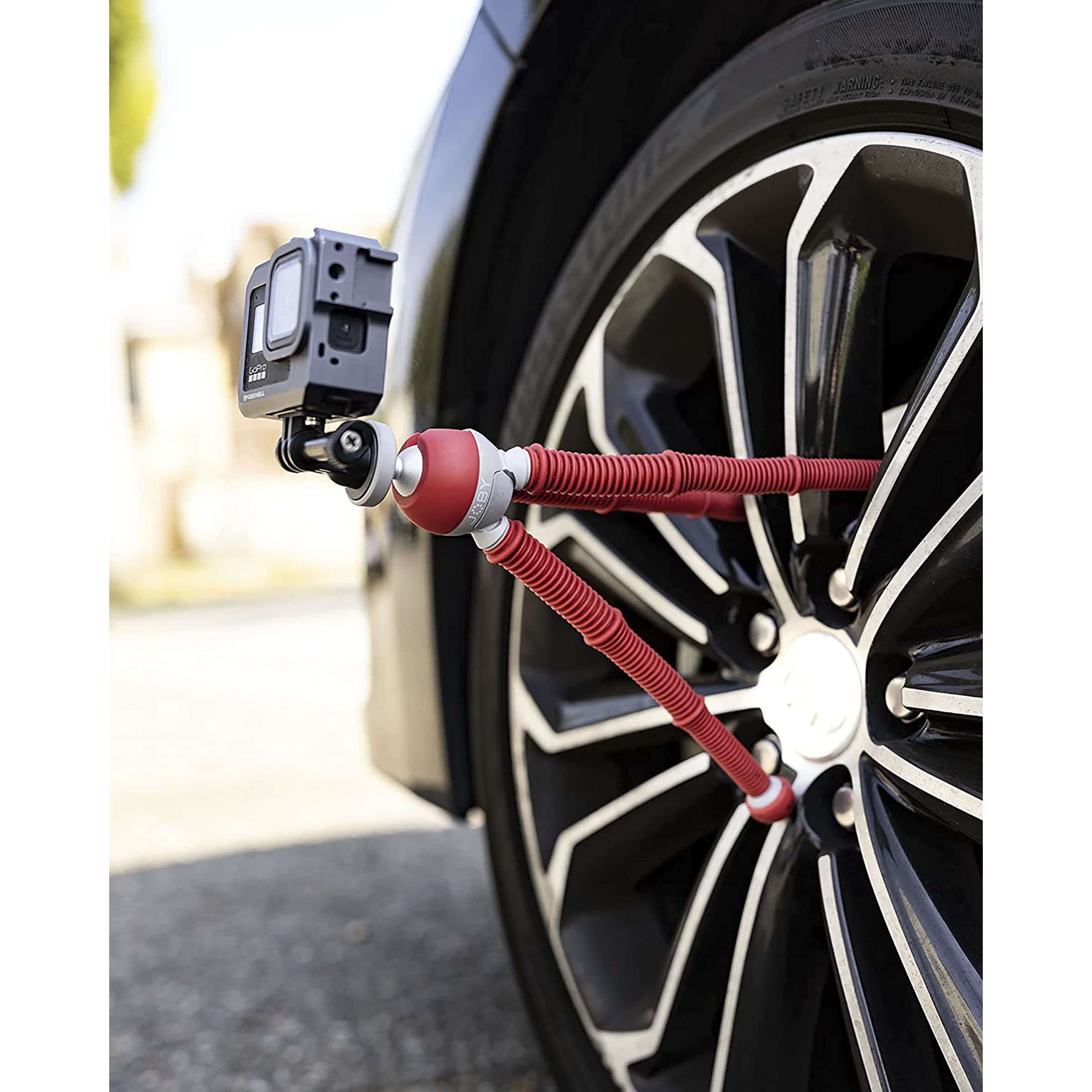 JOBY PodZilla 25cm Adjustable Tripod for Mobile and Camera (360 Degree GripTight, Red)_6