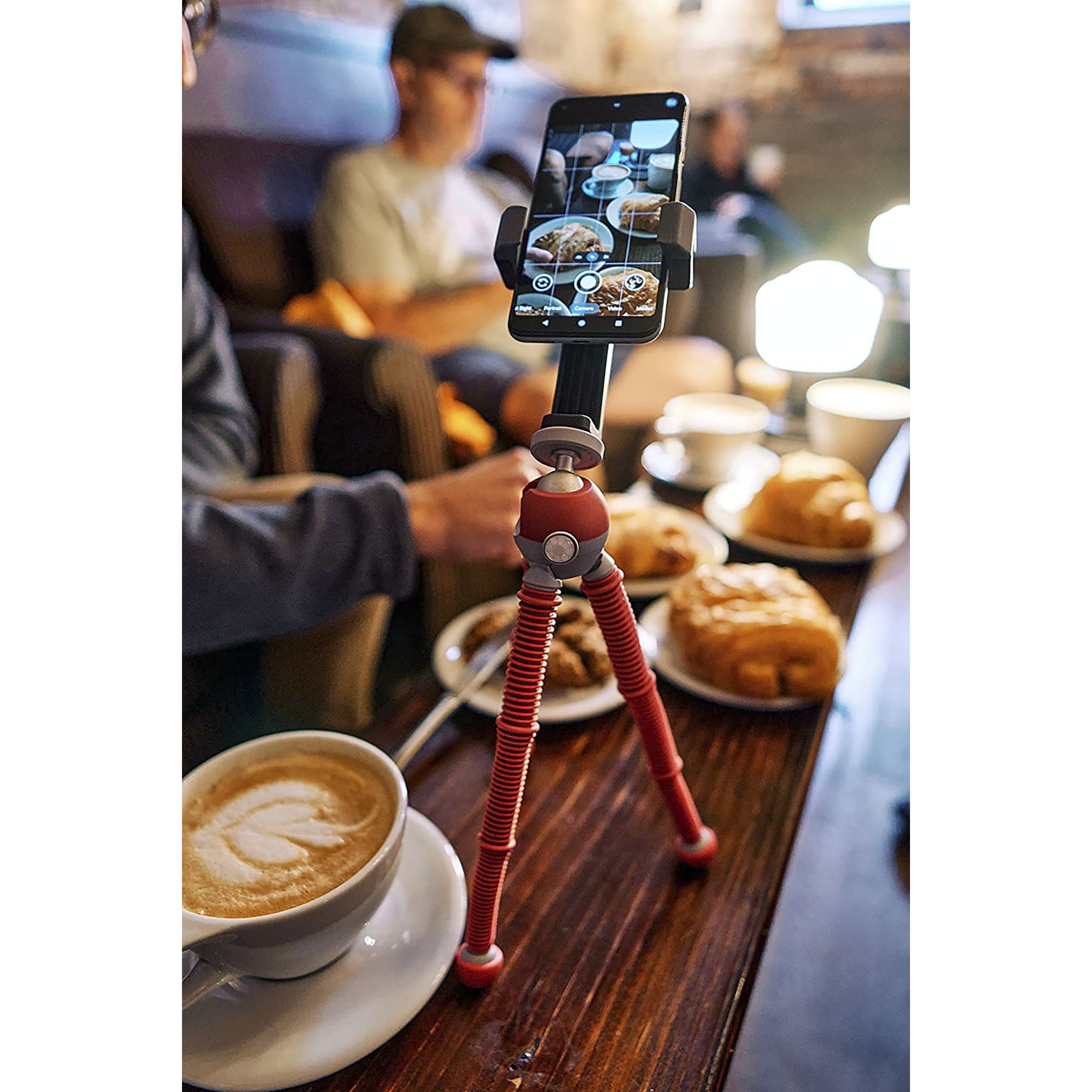 JOBY PodZilla 25cm Adjustable Tripod for Mobile and Camera (360 Degree GripTight, Red)_9