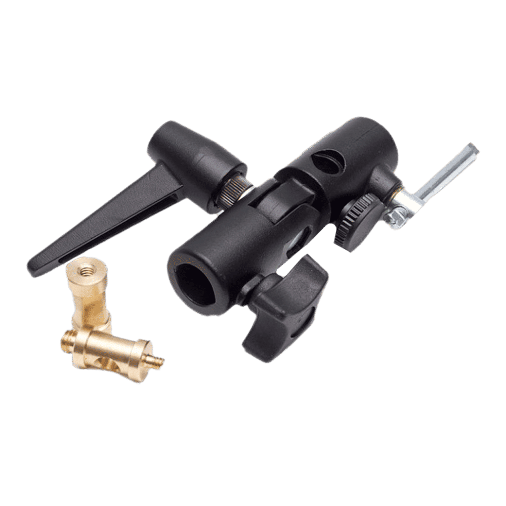 Manfrotto Lite-Tite Aluminum Umbrella Adapter For Lightning Kit (Full Rotation Swivel Head, Black)_3