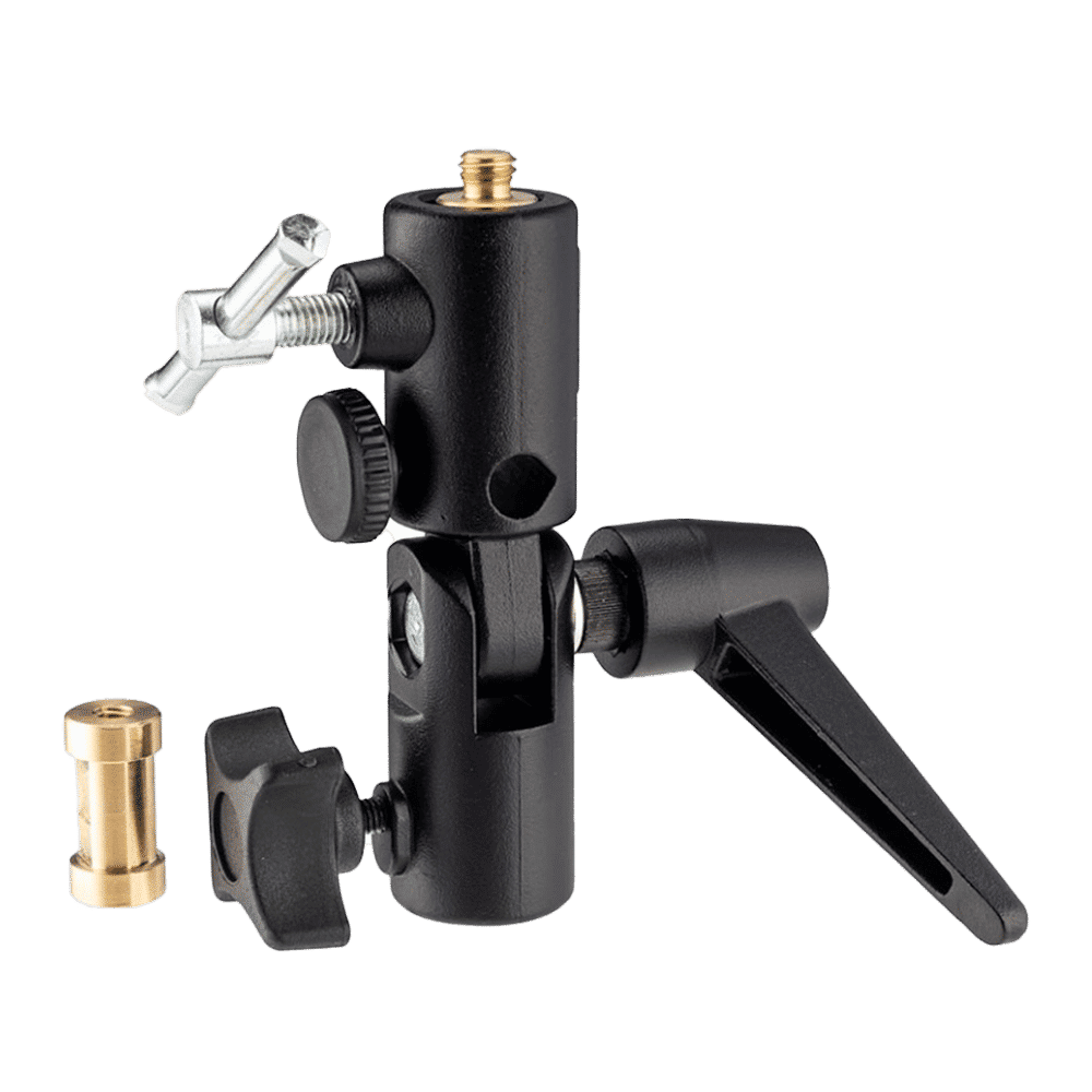 Manfrotto Lite-Tite Aluminum Umbrella Adapter For Lightning Kit (Full Rotation Swivel Head, Black)_4