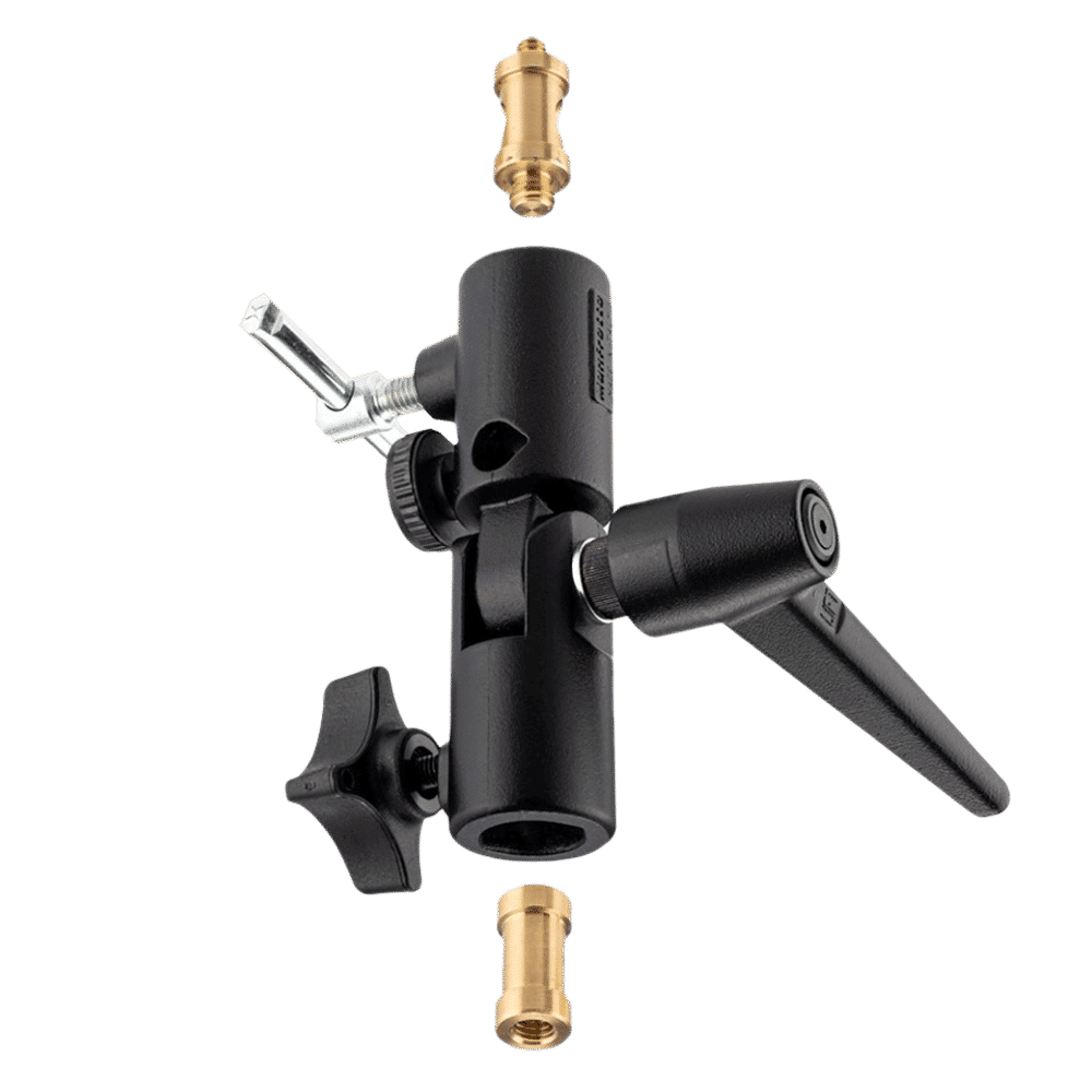 Manfrotto Lite-Tite Aluminum Umbrella Adapter For Lightning Kit (Full Rotation Swivel Head, Black)_6