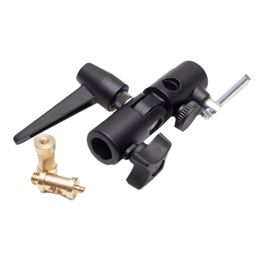 Manfrotto Lite-Tite Aluminum Umbrella Adapter For Lightning Kit (Full Rotation Swivel Head, Black)_7