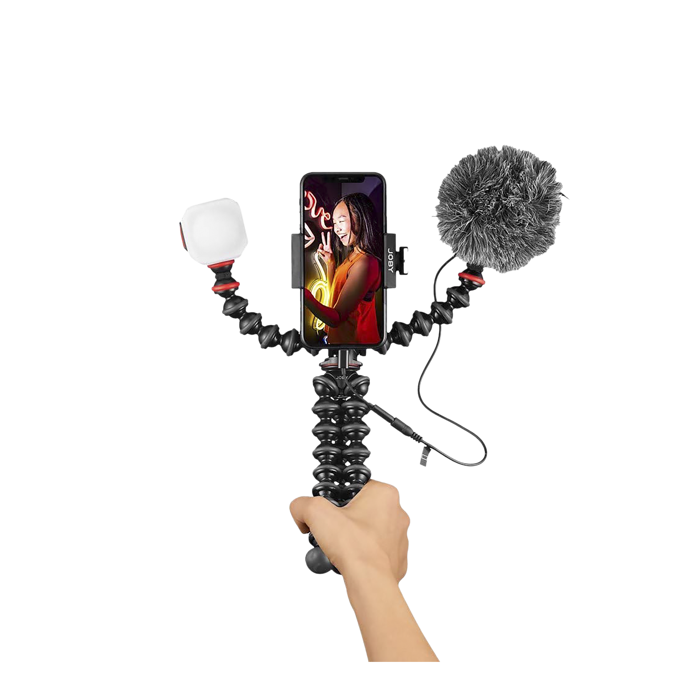 JOBY GorillaPod 33cm Adjustable Tripod for Mobile and Camera with Mic (Flexible Legs, Black)_13