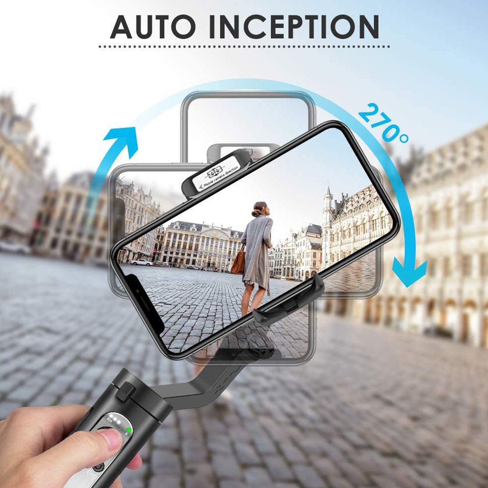 Hohem iSteady X 3-Axis Gimbal for Mobile (iSteady 3.0 Stabilization, Black)_11