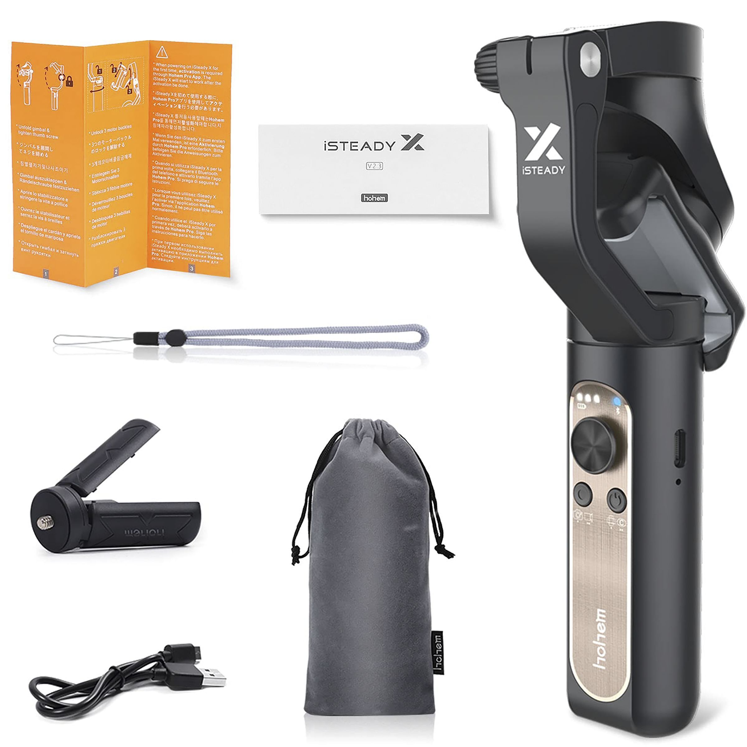 Hohem iSteady X 3-Axis Gimbal for Mobile (iSteady 3.0 Stabilization, Black)_14