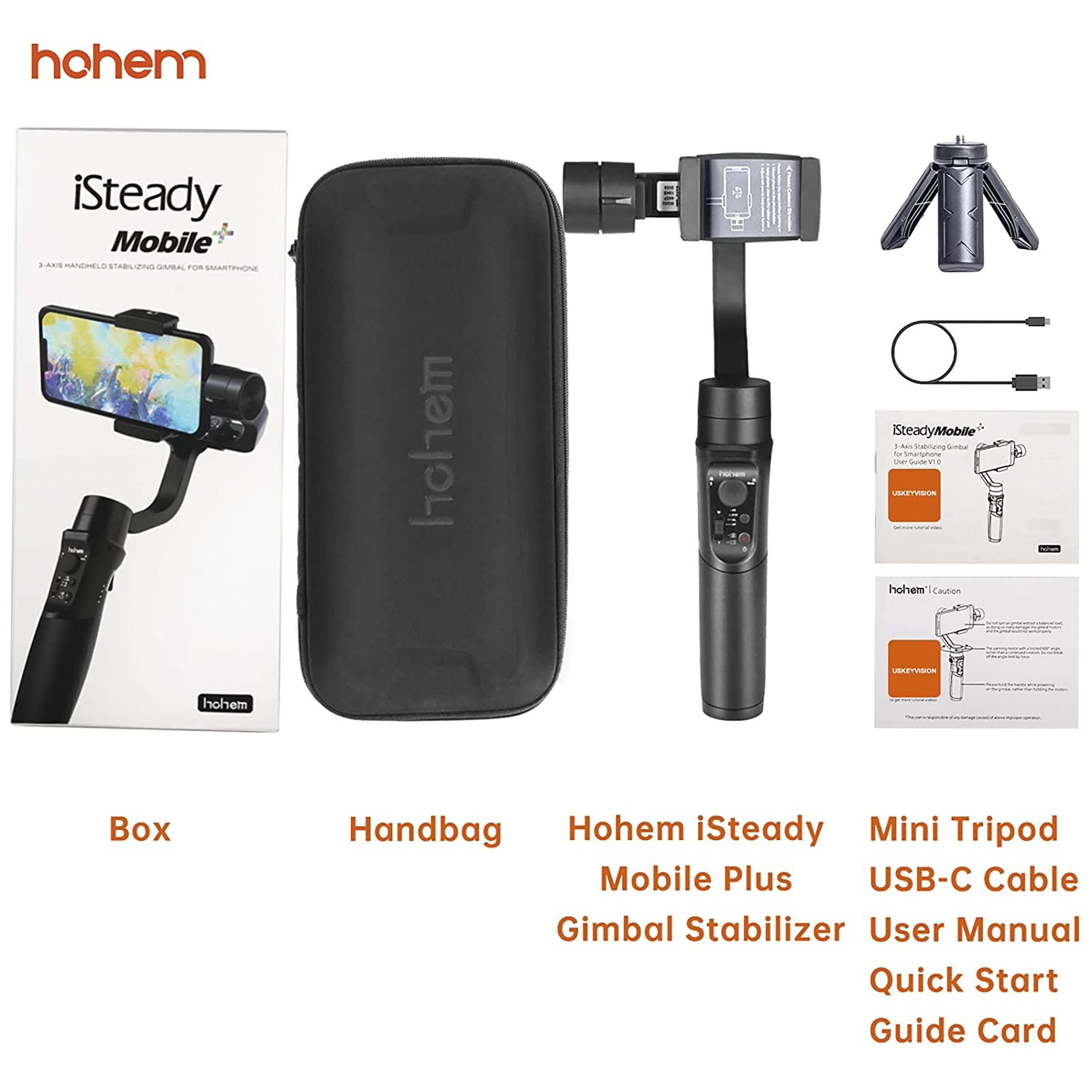 Hohem iSteady Mobile+ 3-Axis Gimbal for Mobile (iSteady 6.0, Black)_14