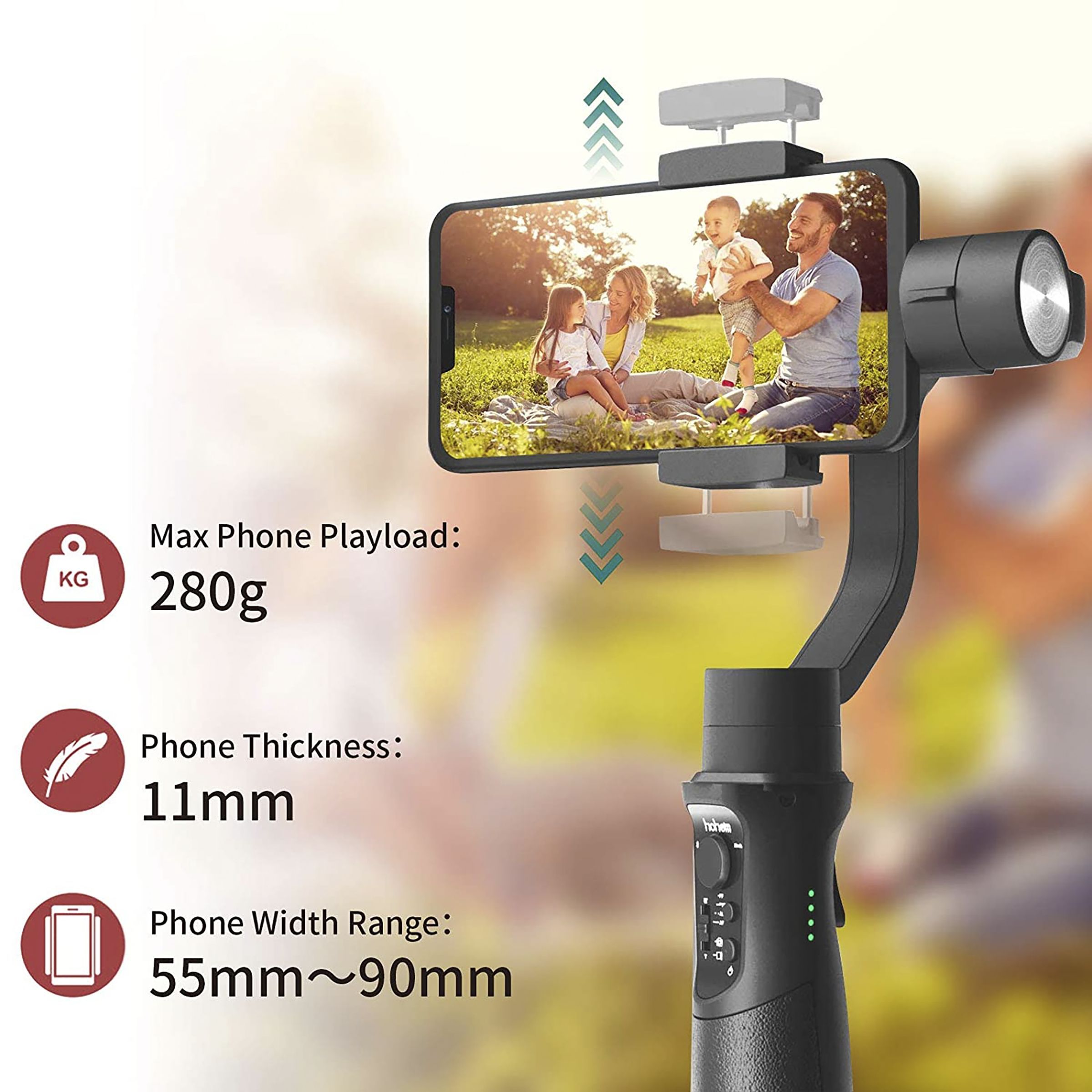 Hohem iSteady Mobile+ 3-Axis Gimbal for Mobile (iSteady 6.0, Black)_15