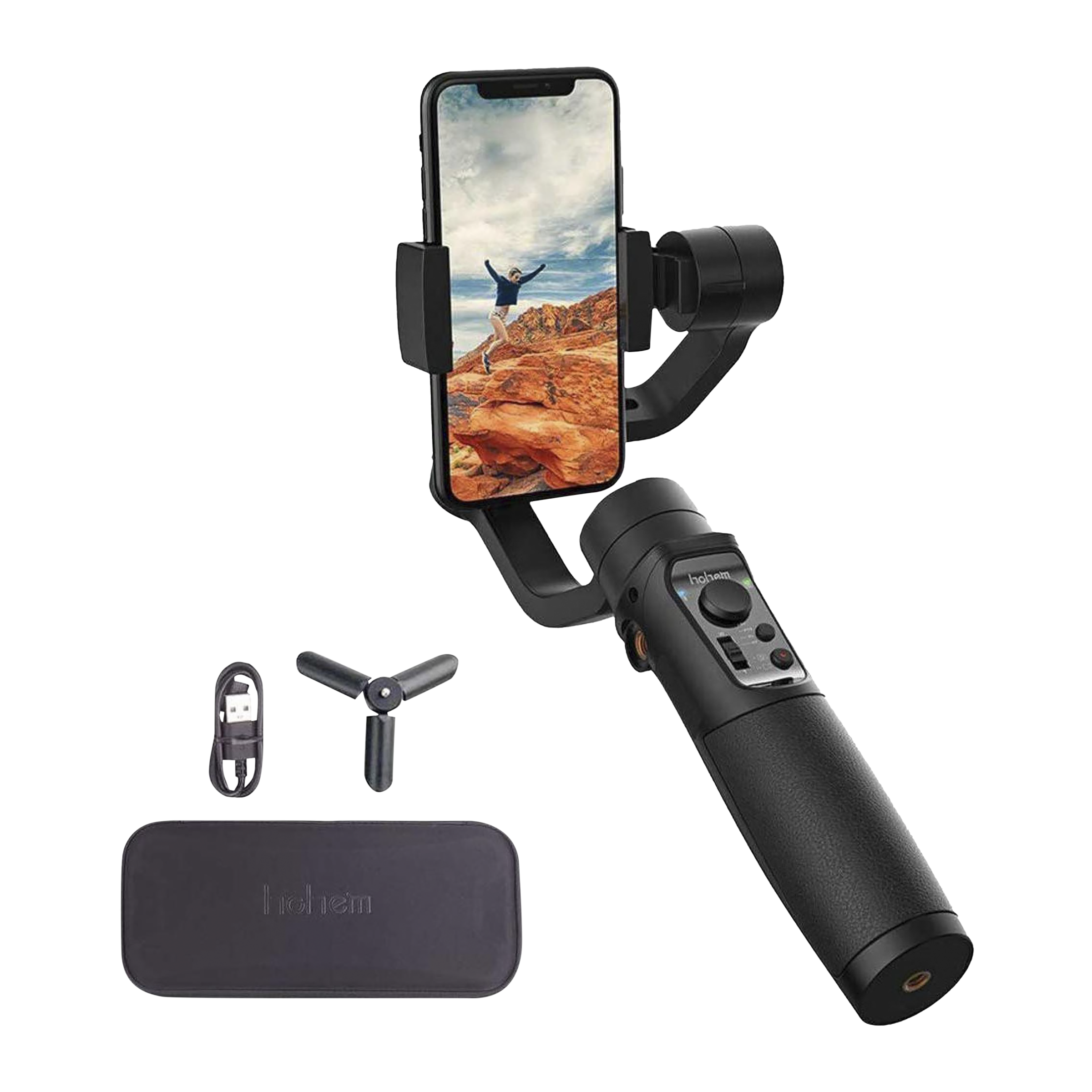 Hohem iSteady Mobile+ 3-Axis Gimbal for Mobile (iSteady 6.0, Black)_4