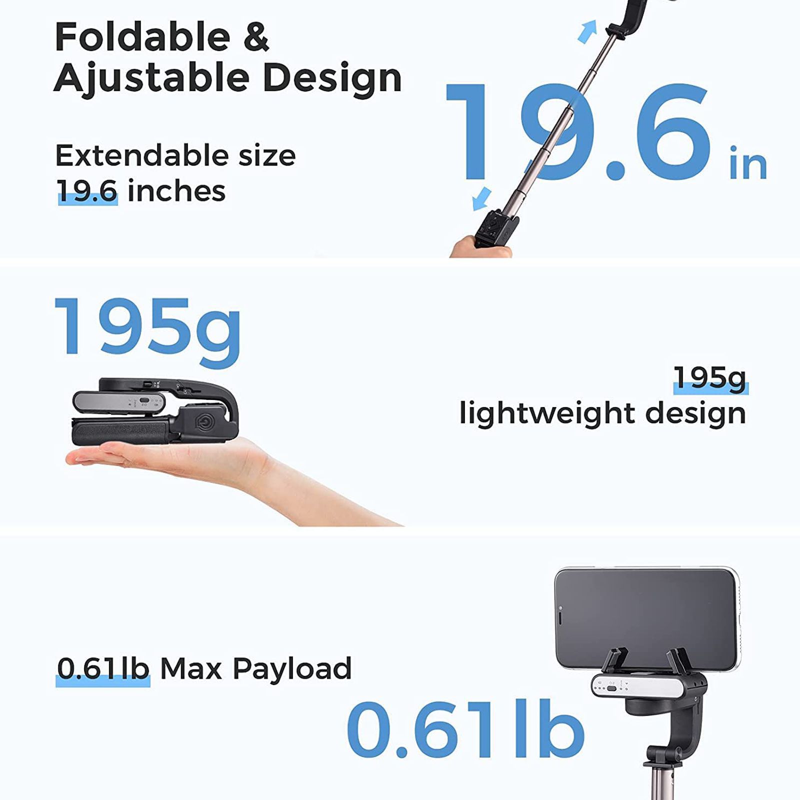 Hohem iSteady Q 1-Axis Gimbal for Mobile (Face Tracking, Black)_10