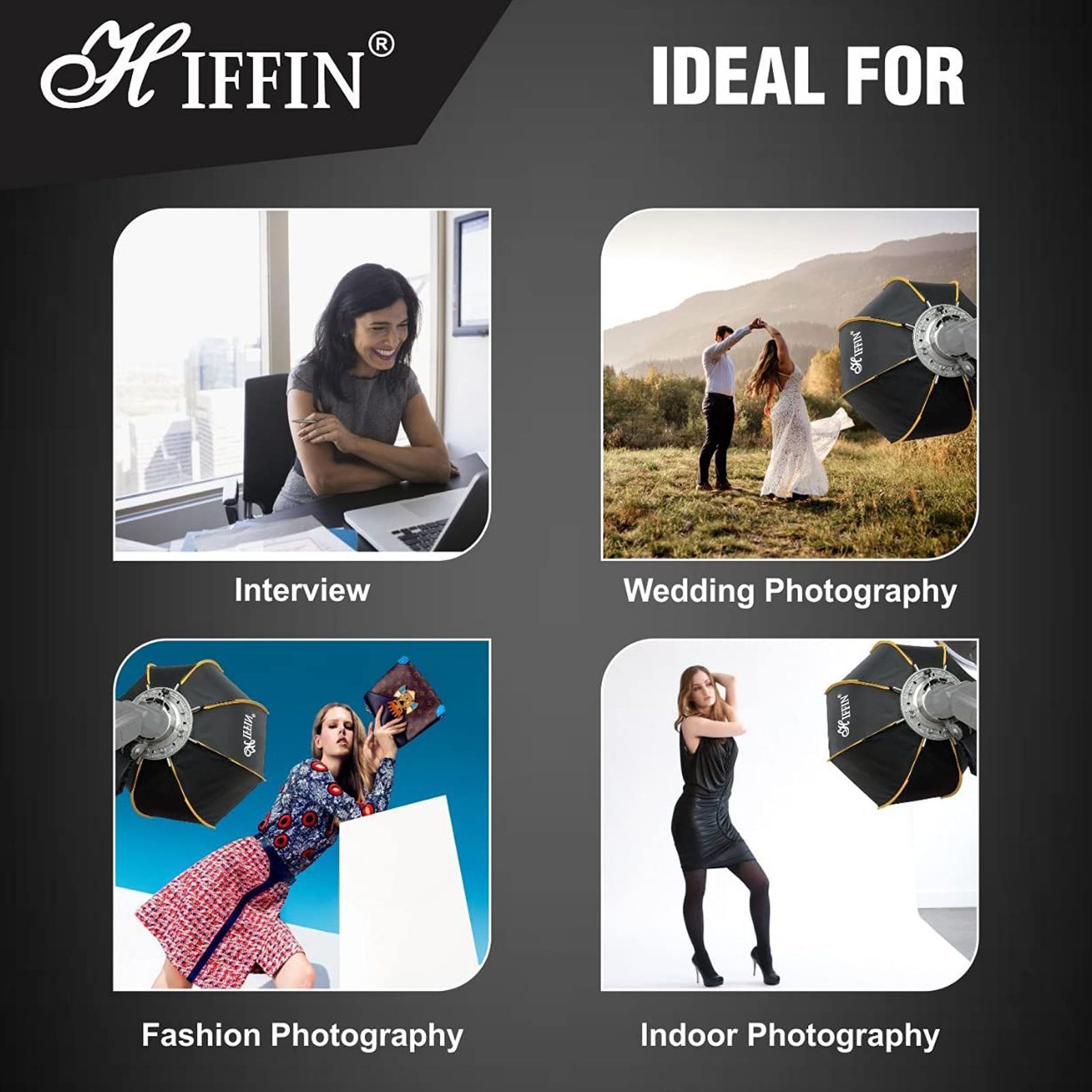 HIFFIN Softbox with Carry Bag for Still Photography (Octagonal Design)_9