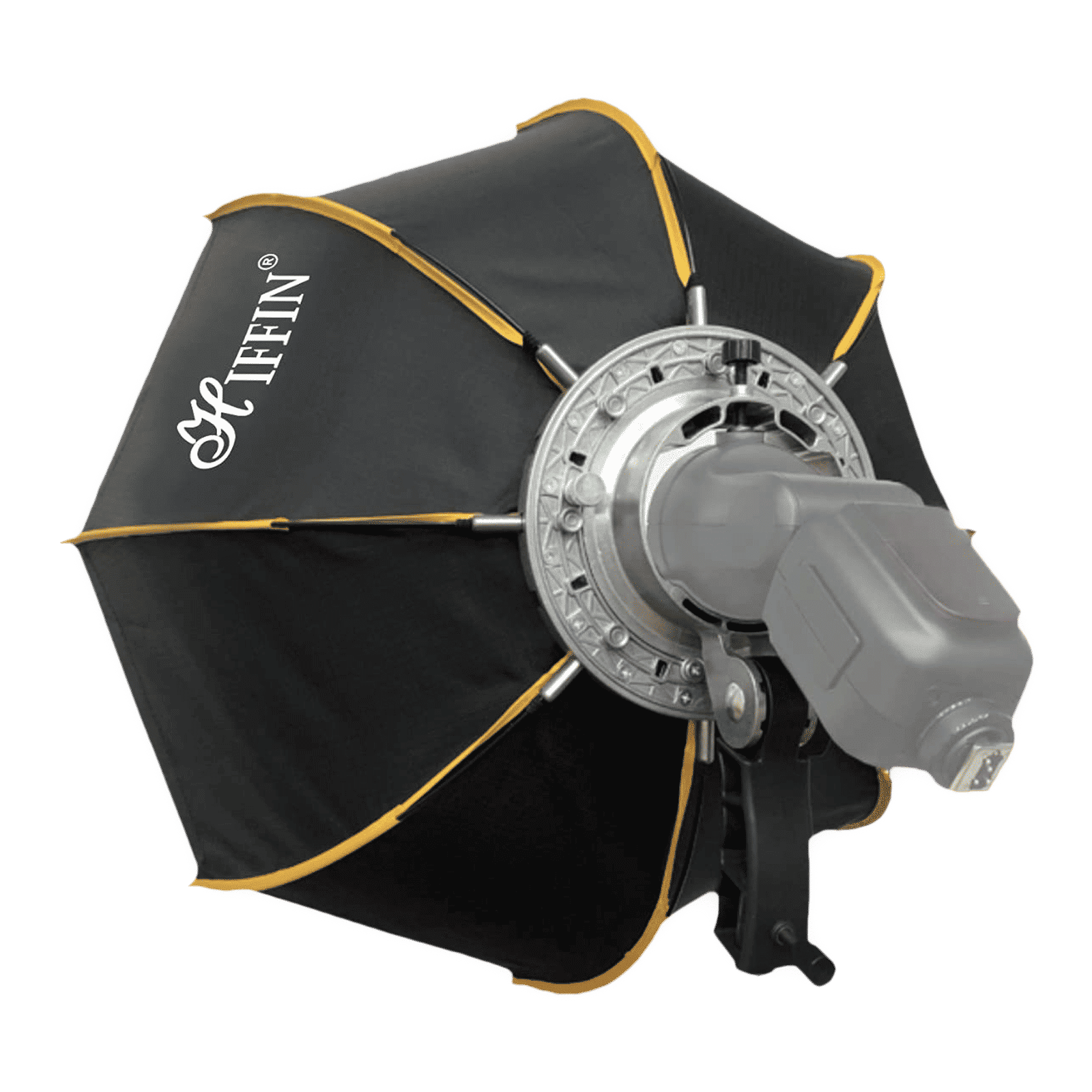 HIFFIN Softbox with Metal Bracket, Diffuser Sheets & Carry Case for Photography & Interviews (Foldable Umbrella Design)_5