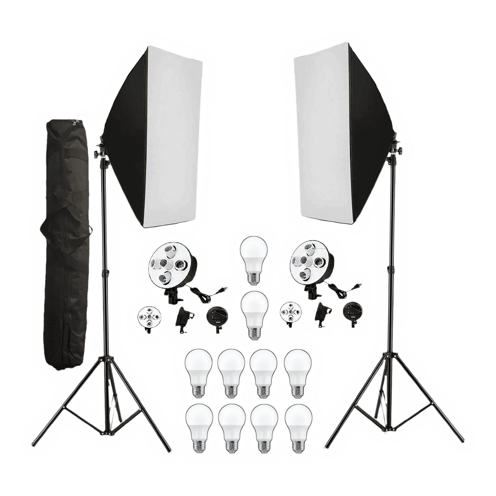 HIFFIN Softbox Kit with Bag for YouTube, Product Photography & Videography (5 Bulb Socket)_1