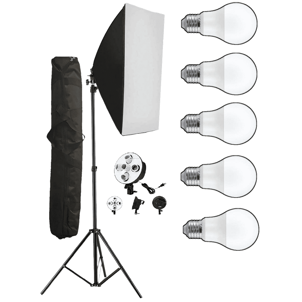 HIFFIN Softbox Kit with Bag for YouTube, Product Photography & Videography (5 Bulb Socket)_4