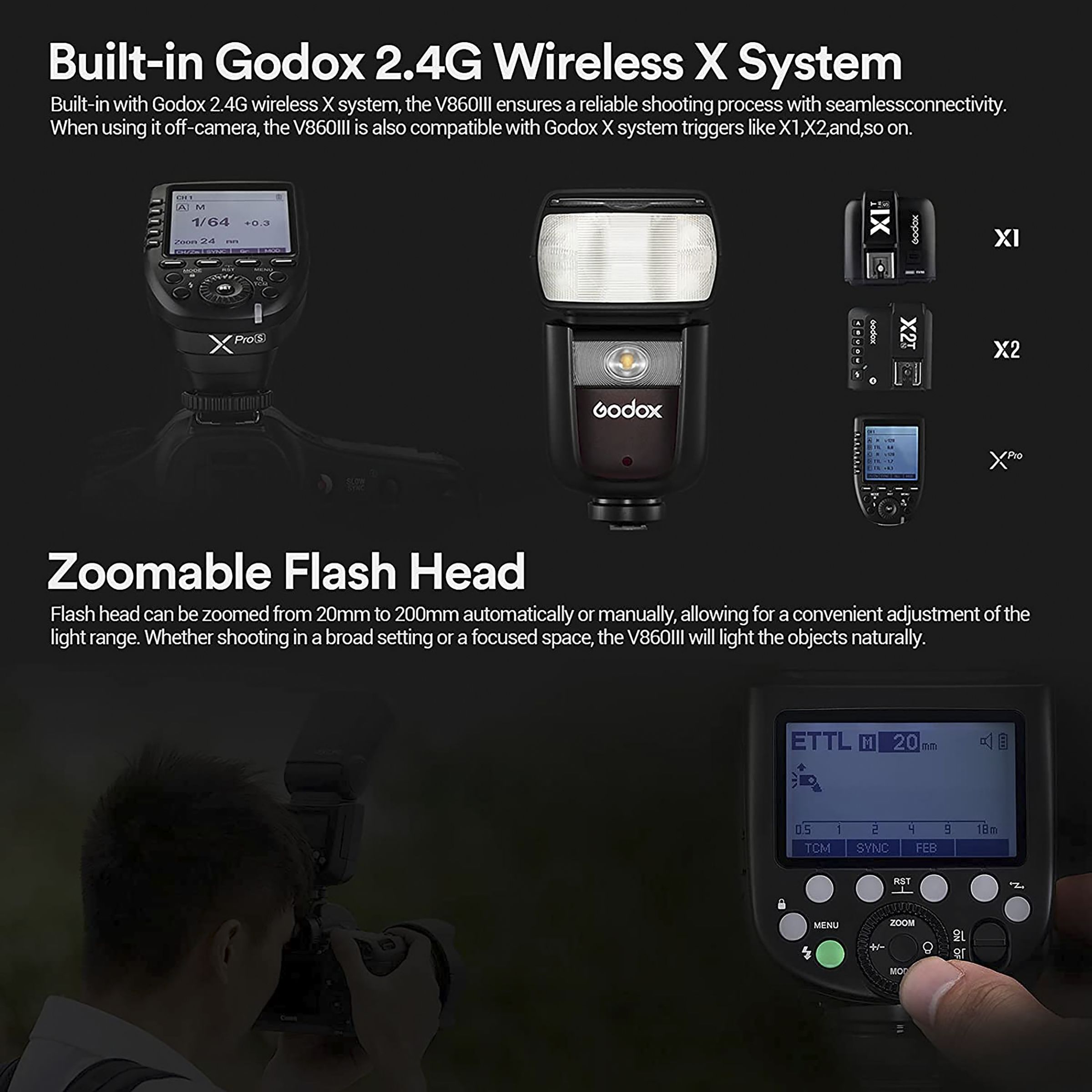 Godox V860IIIC Kit Camera Flash for Canon (Modelling Light Function)_13
