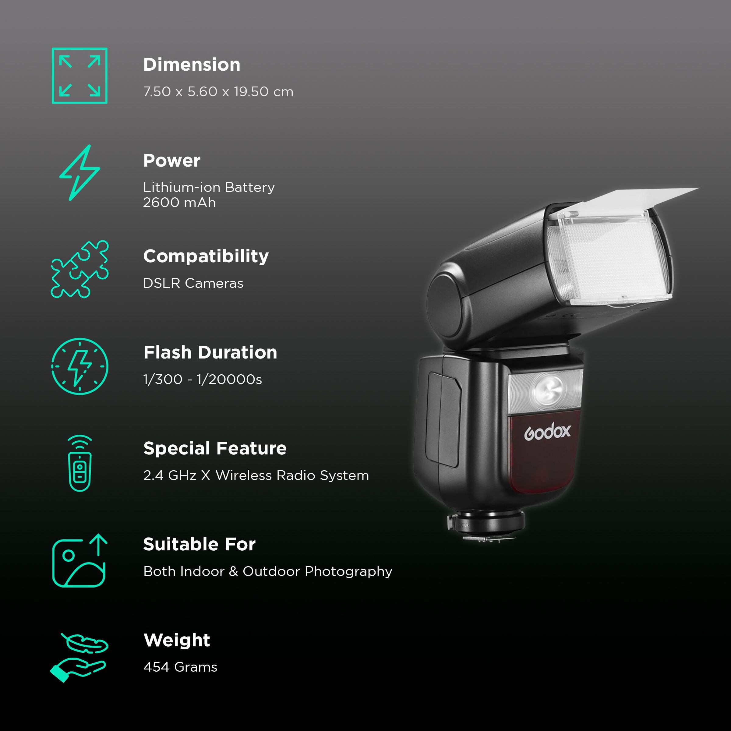 Godox V860IIIC Kit Camera Flash for Canon (Modelling Light Function)_2