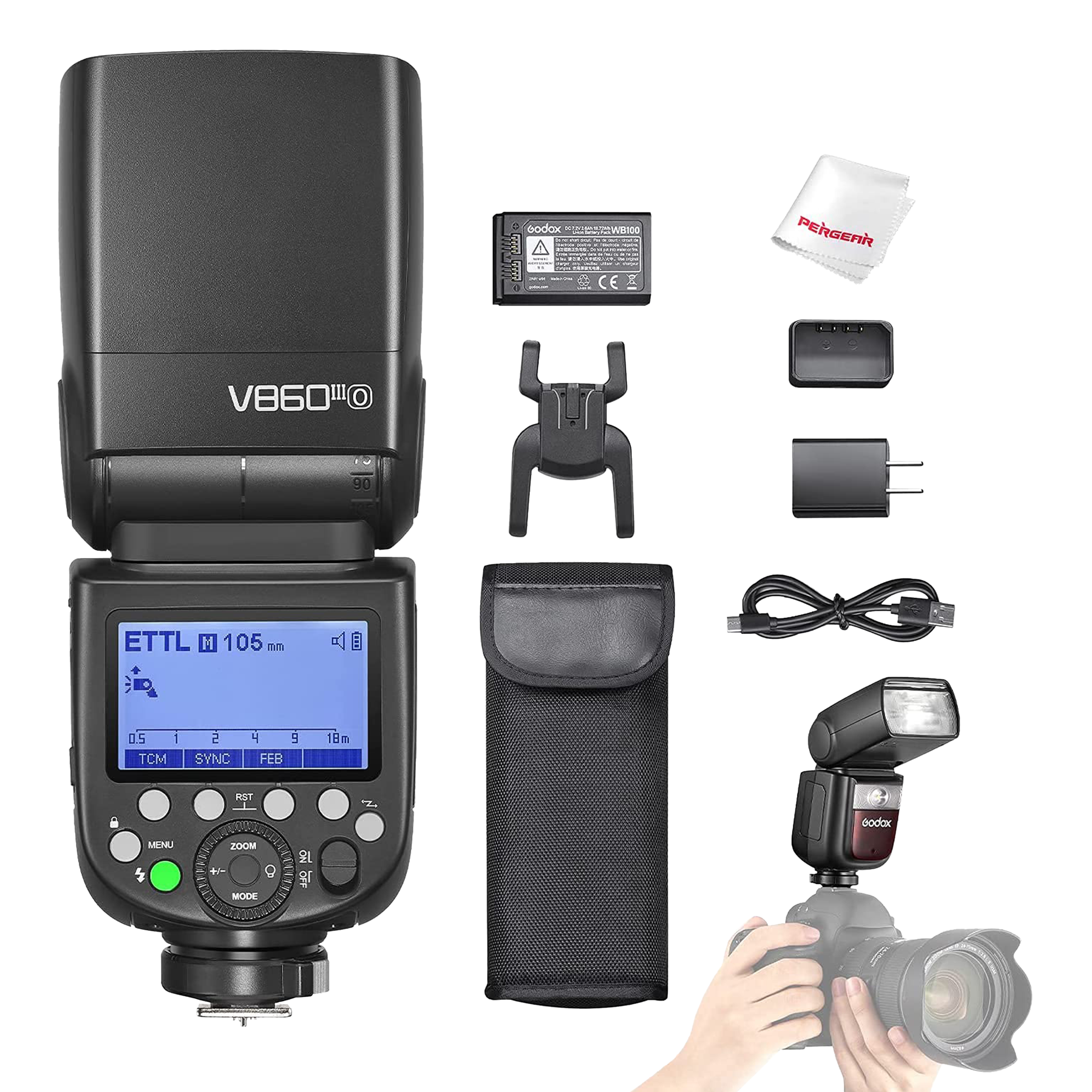 Godox V860IIIO Kit Camera Flash for Olympus (Quick Release Lock)_4