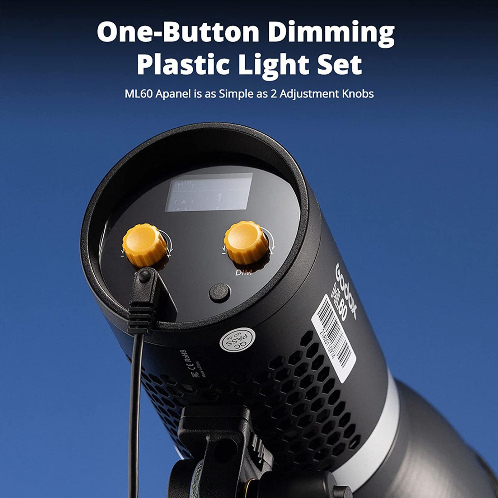 Godox ML60 LED Light with Remote Control for Still Photography & Videography (8 Fx Lighting Effects)_6