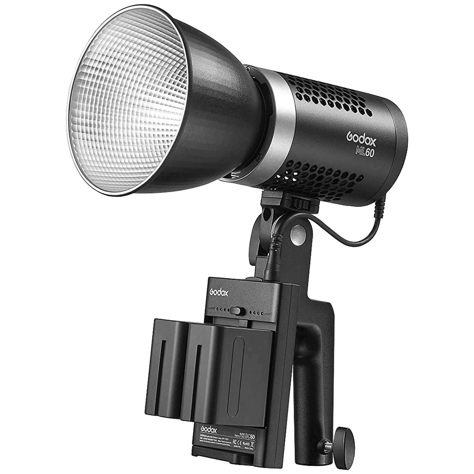 Godox ML60 LED Light with Remote Control for Still Photography & Videography (8 Fx Lighting Effects)_1