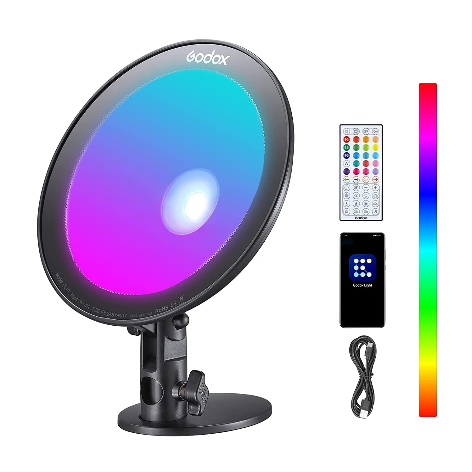 Godox 308C II Video Light with Remote Control & Mini Stand for Still Photography & Videography (308 LED Bulbs)_8