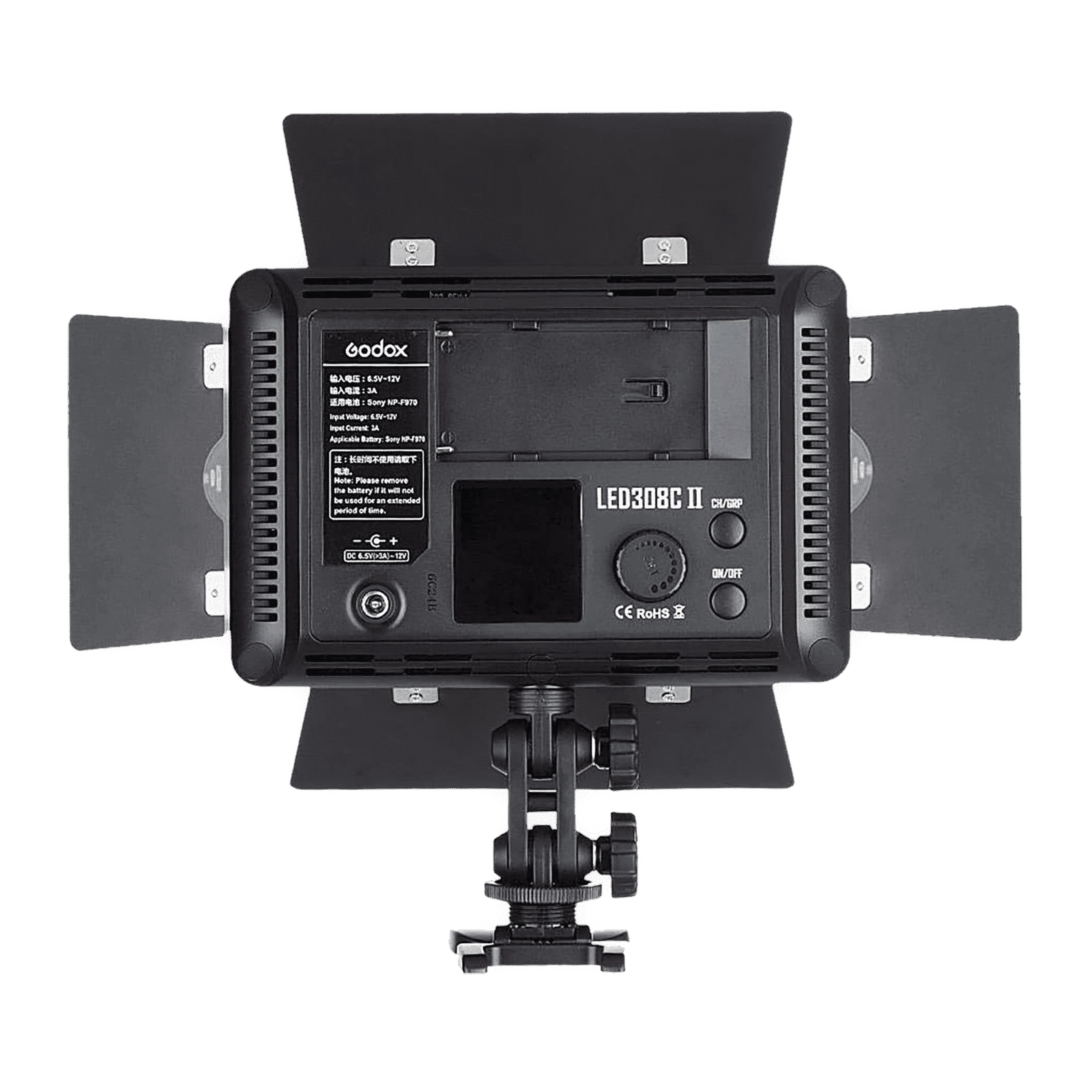 Godox 308C II Video Light with Remote Control & Mini Stand for Still Photography & Videography (308 LED Bulbs)_4