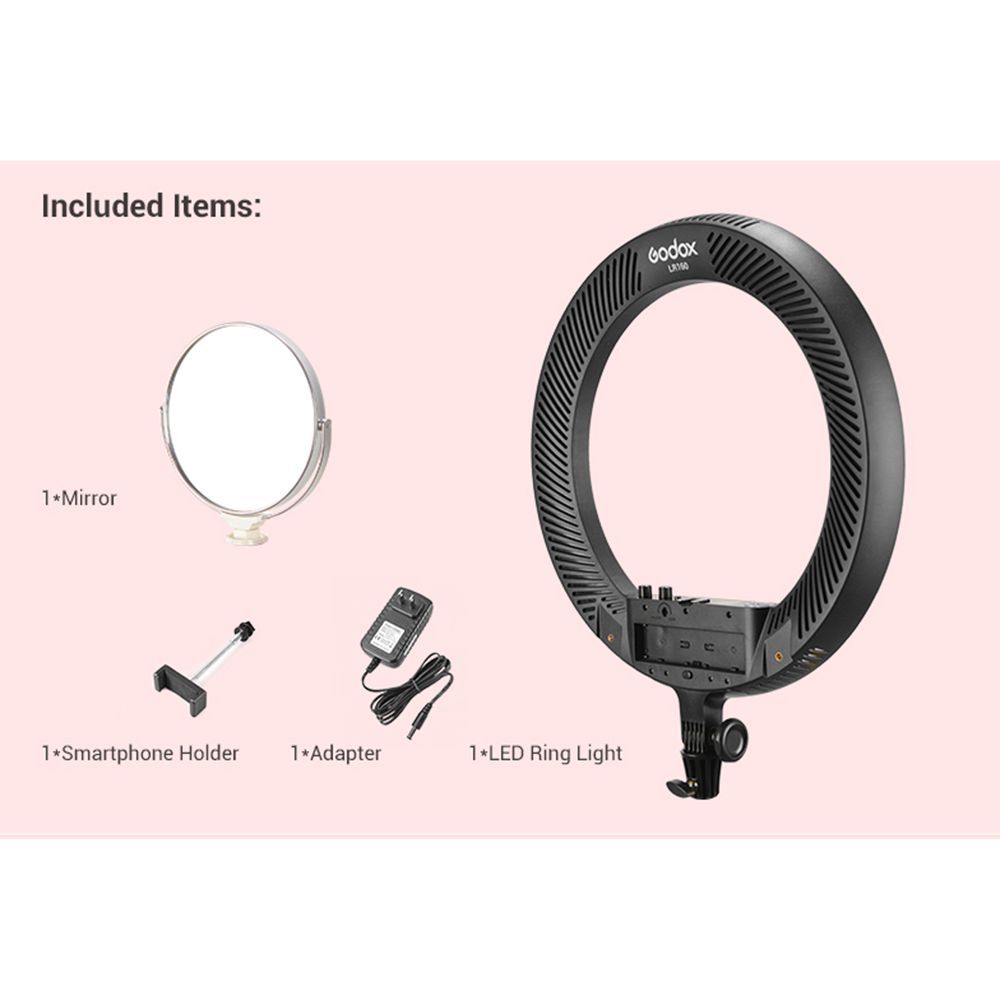 Godox LR160 Ring Light with Mirror for Still Photography & Videography (160 LED Beads)_8