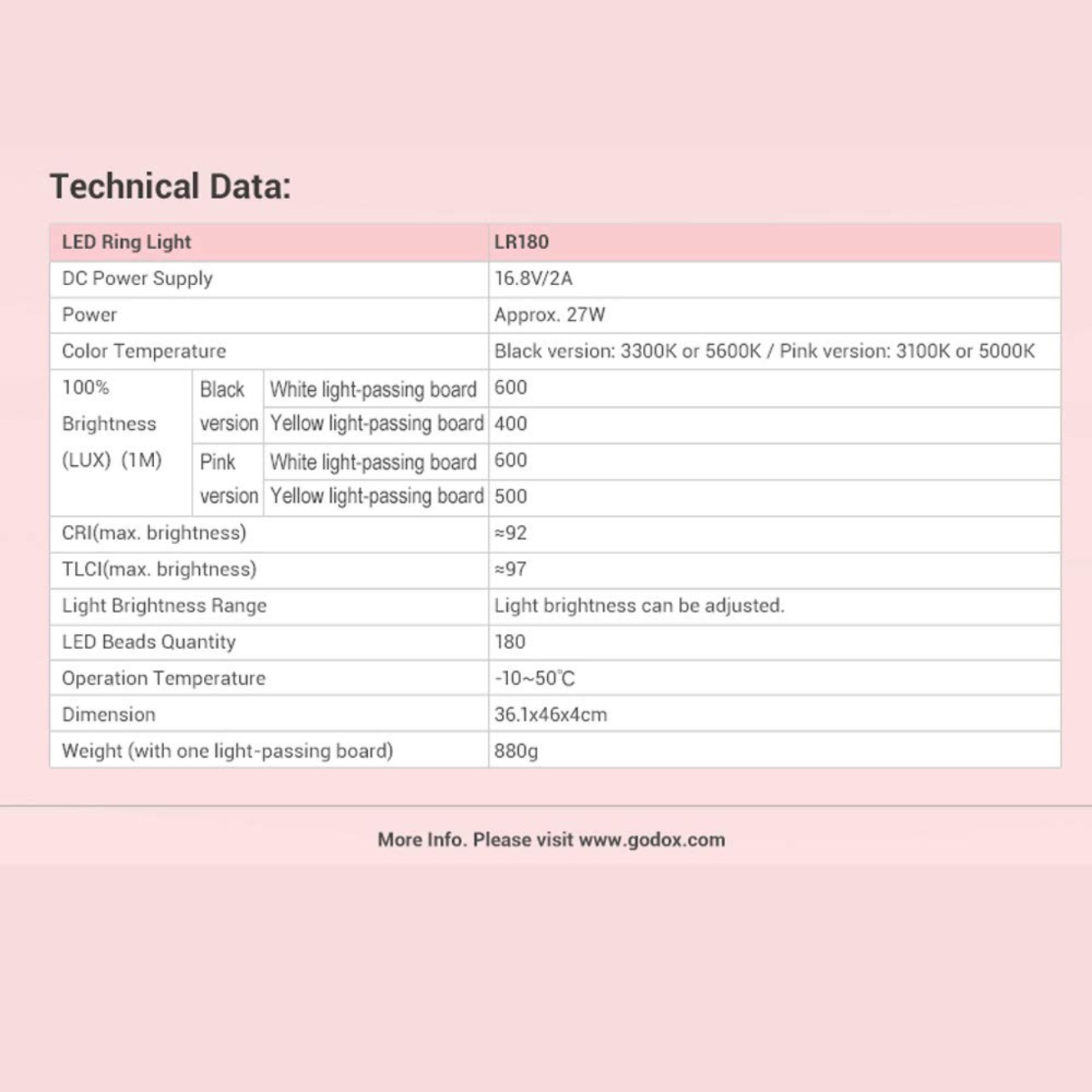 Godox LR180 Ring Light with Mobile Holder for Still Photography & Videography (180 LED Beads)_11