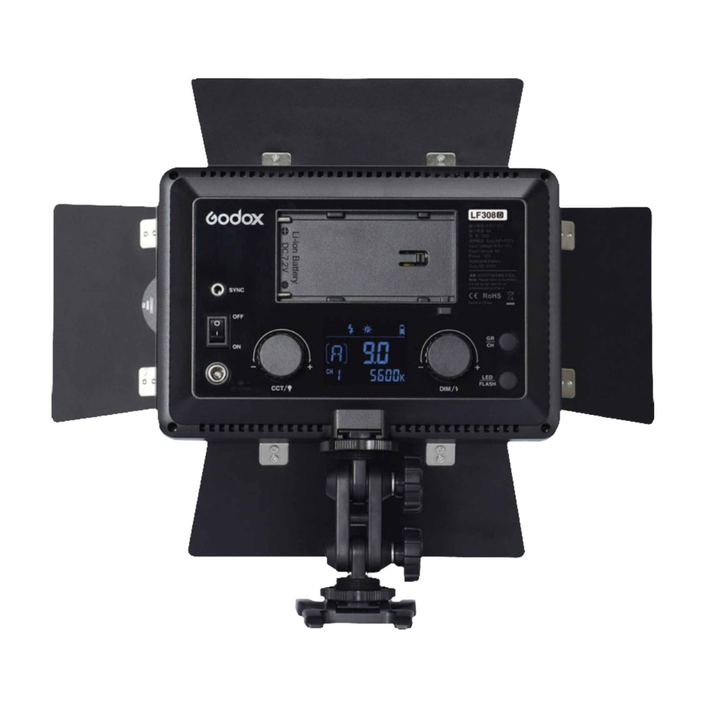 Godox LF308D LED Video Light with Bluetooth Connectivity for Photography (Continuous Lighting Mode)_5