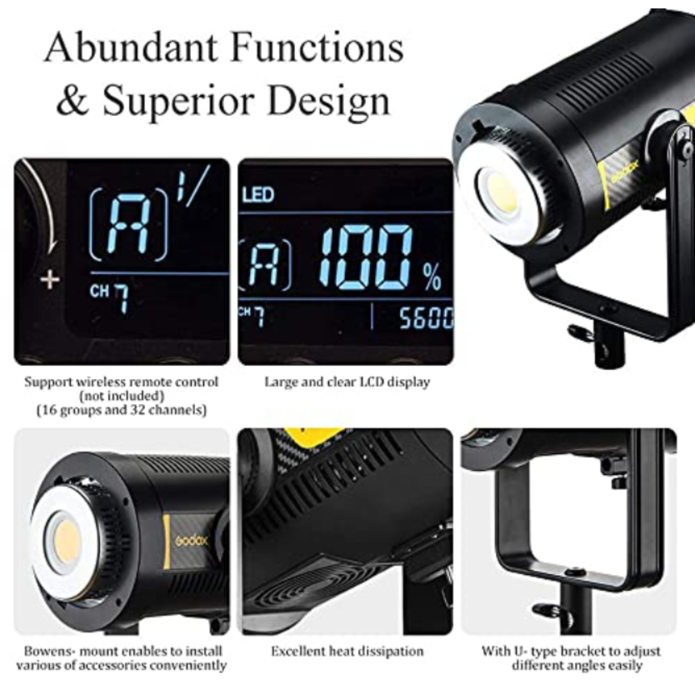 Godox FV LED Light with Remote Control for Photography & Videography (High Speed Sync Flash) Godox FV LED Light with Remote Control for Photography & Videography (High Speed Sync Flash)_10