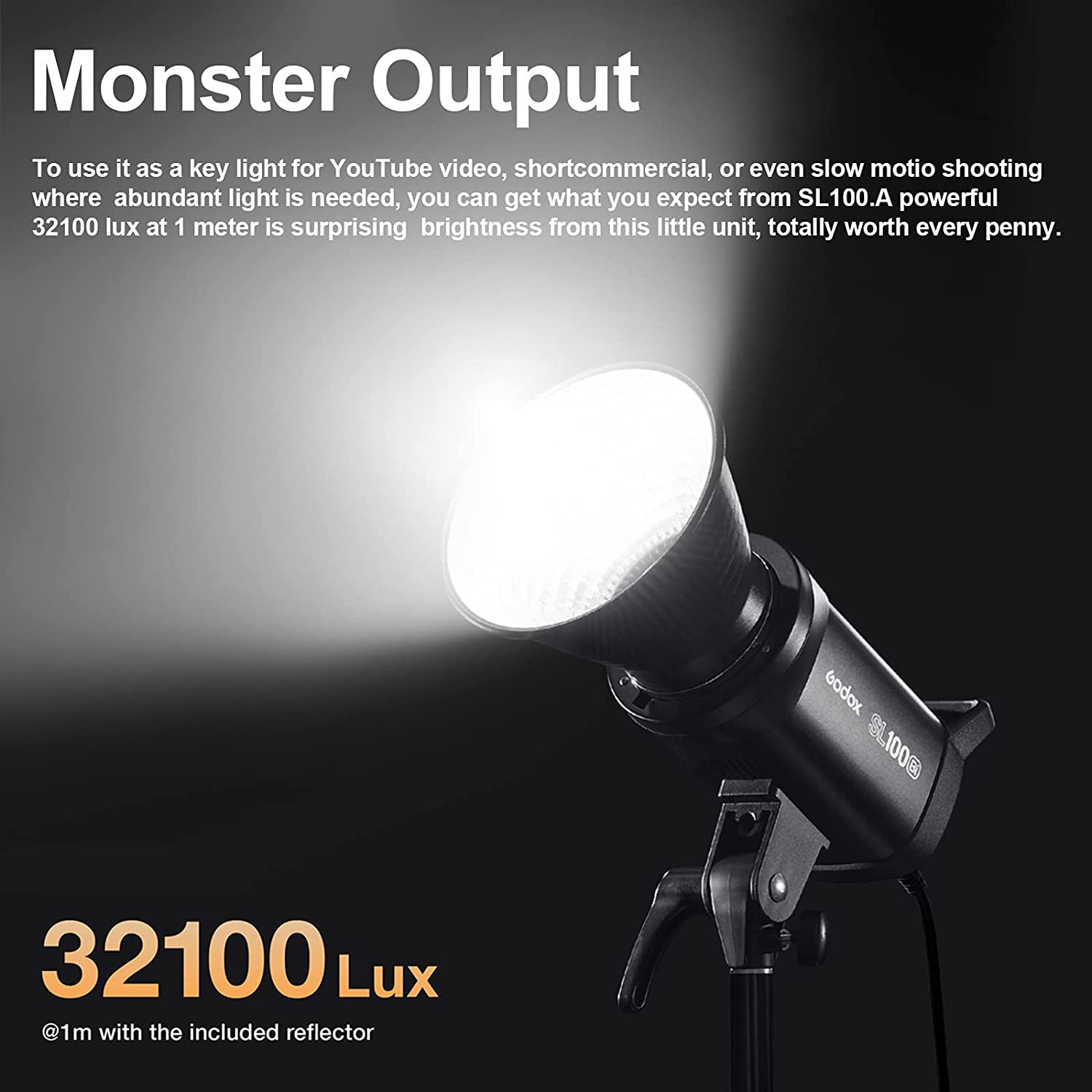 Godox SL100Bi LED Video Light with Remote Control for Motion Videography & Photography (Highly Compact)_13
