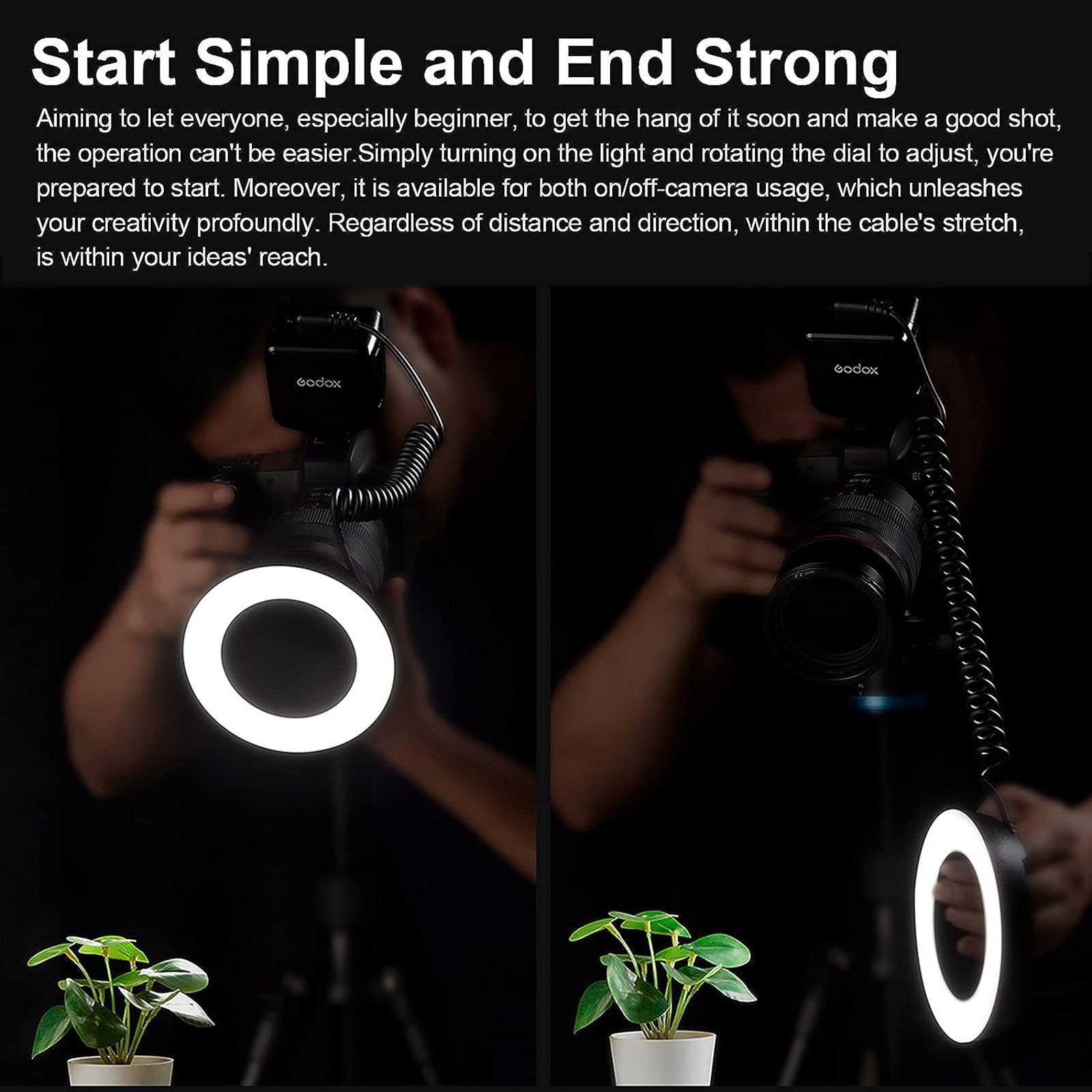 Godox Ring72 Ring Light with Battery Holder for Still Photography & Videography (Ease Video Shooting )_6