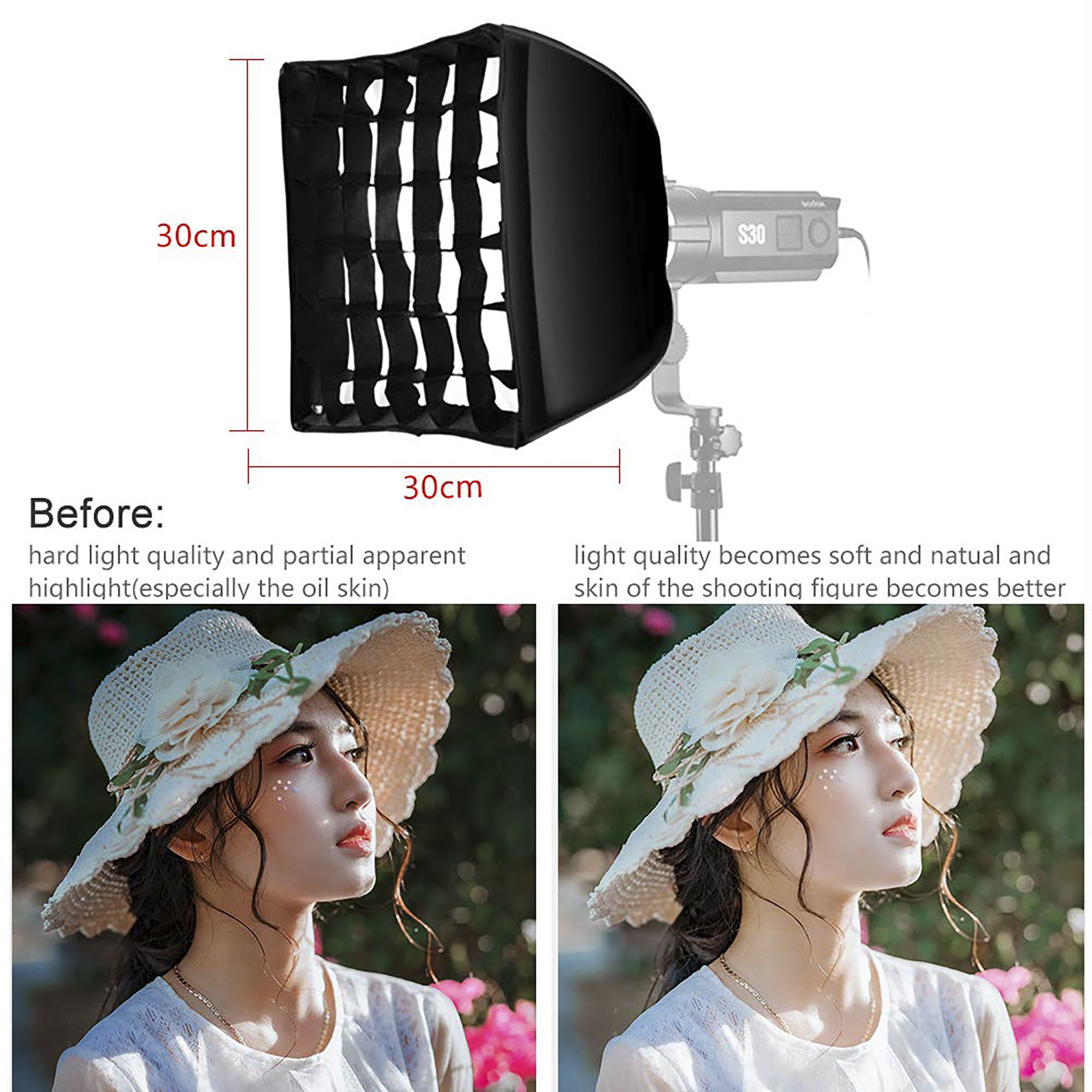 Godox SA-30 Softbox for Photography (Soft & Even Light Effects)_9