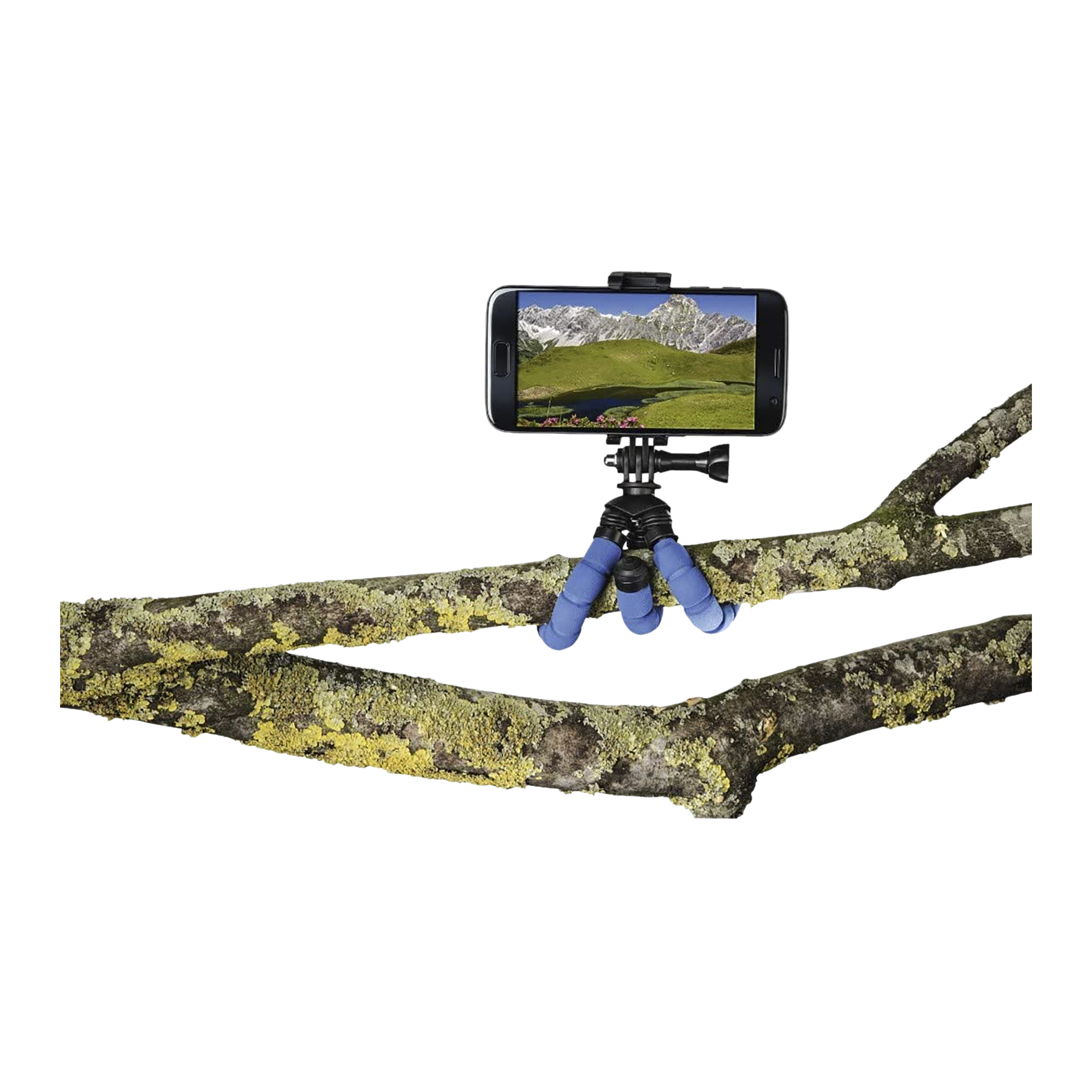 hama Flex 14cm Adjustable GorillaPod for Mobile and Camera (Flexible Legs, Blue)_5