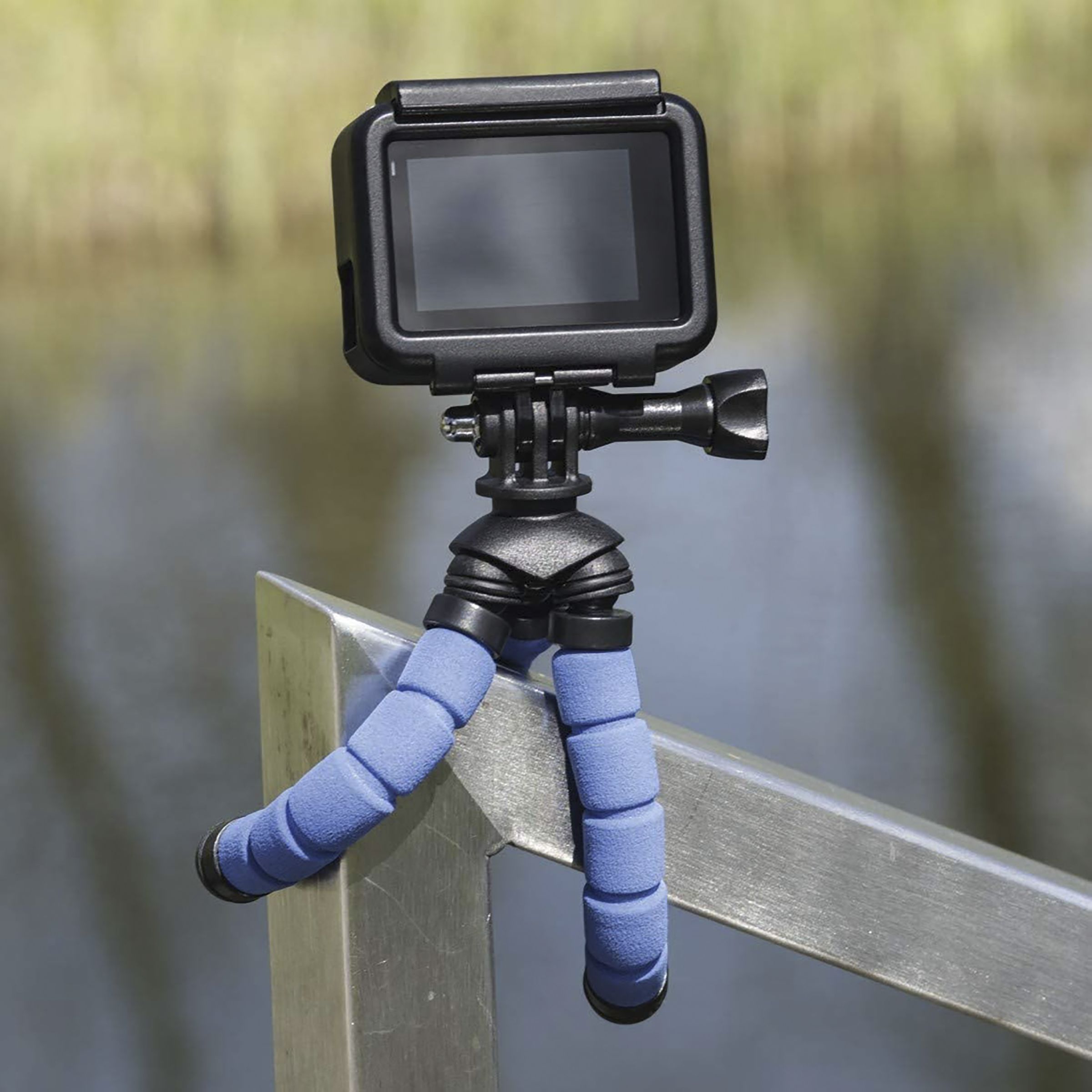 hama Flex 14cm Adjustable GorillaPod for Mobile and Camera (Flexible Legs, Blue)_8