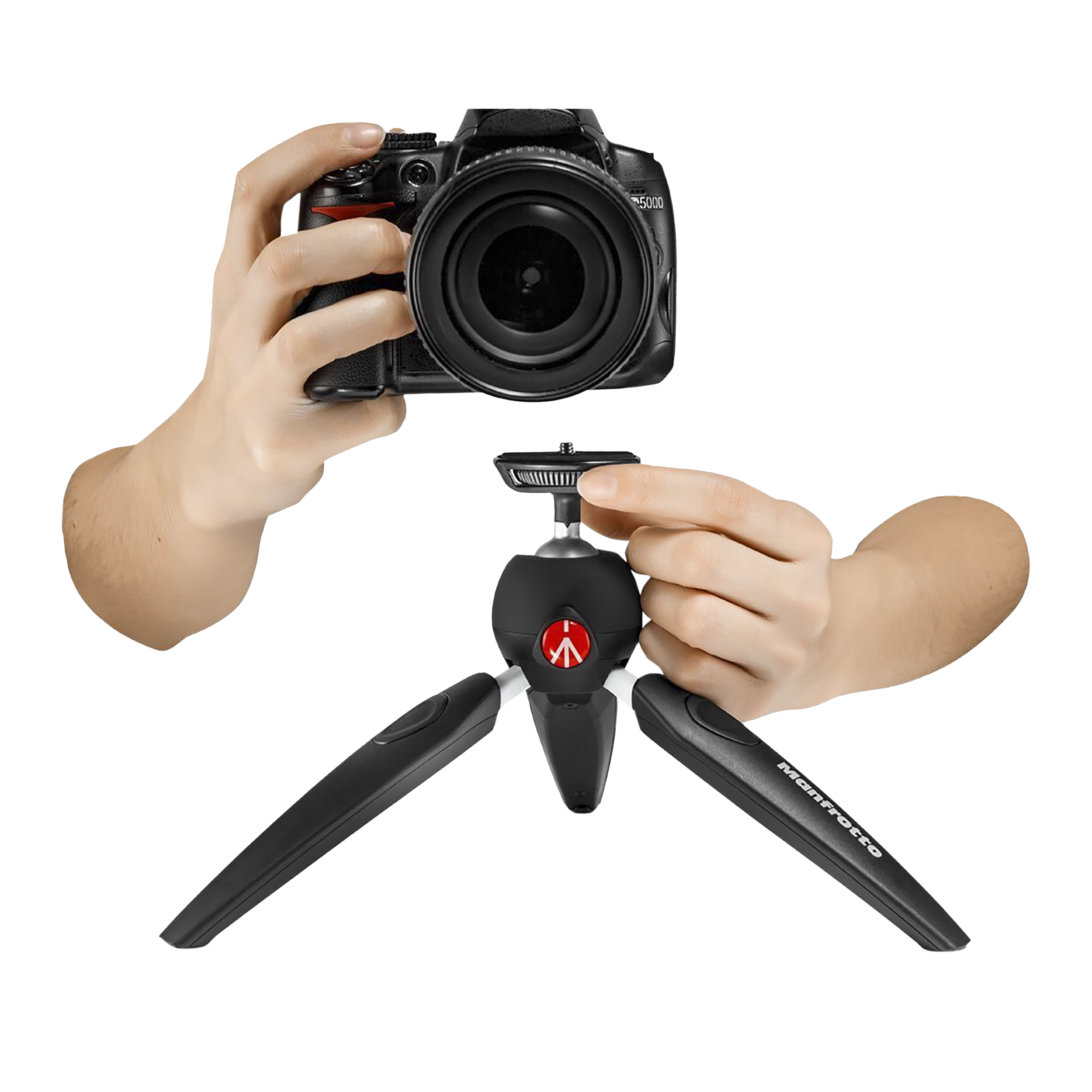 Manfrotto PIXI EVO 2-Section 20cm Adjustable Mini Tripod for Mobile and Camera (90 Degree Tilt, Black)_7