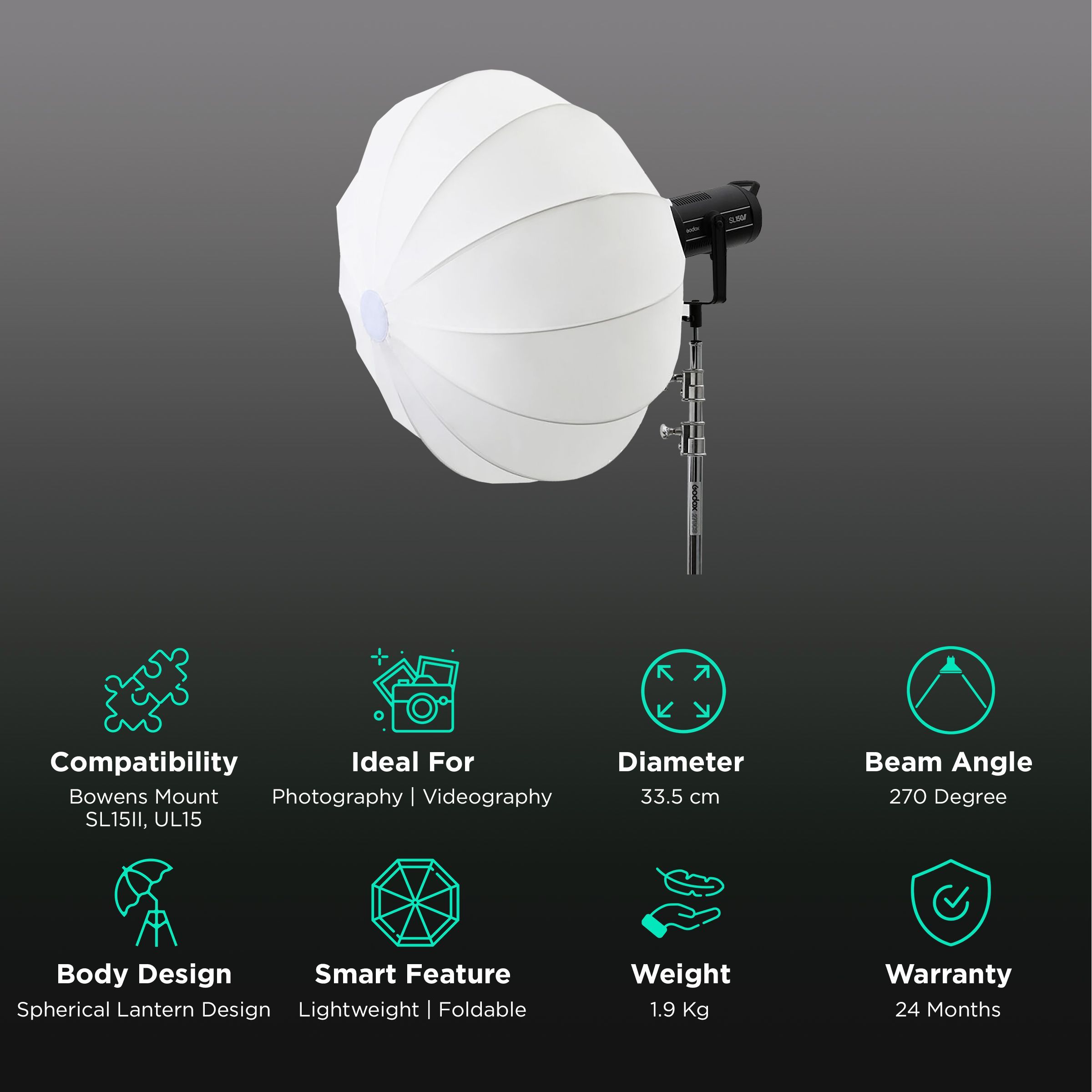 Godox CS-85D Softbox with Carry Case for Photography & Videography (Umbrella Design) Godox CS-85D Softbox with Carry Case for Photography & Videography (Umbrella Design)_2