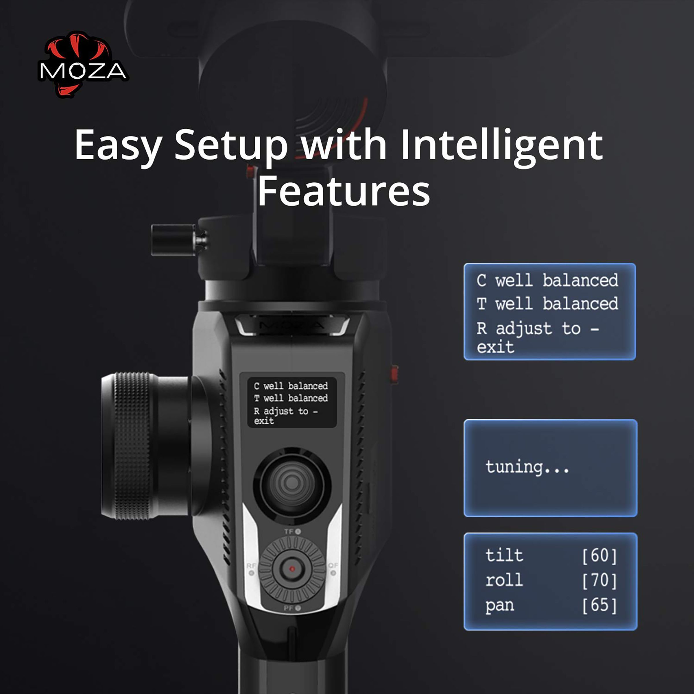 MOZA AirCross 2 3-Axis Gimbal for Camera (OLED Screen, Black)_9