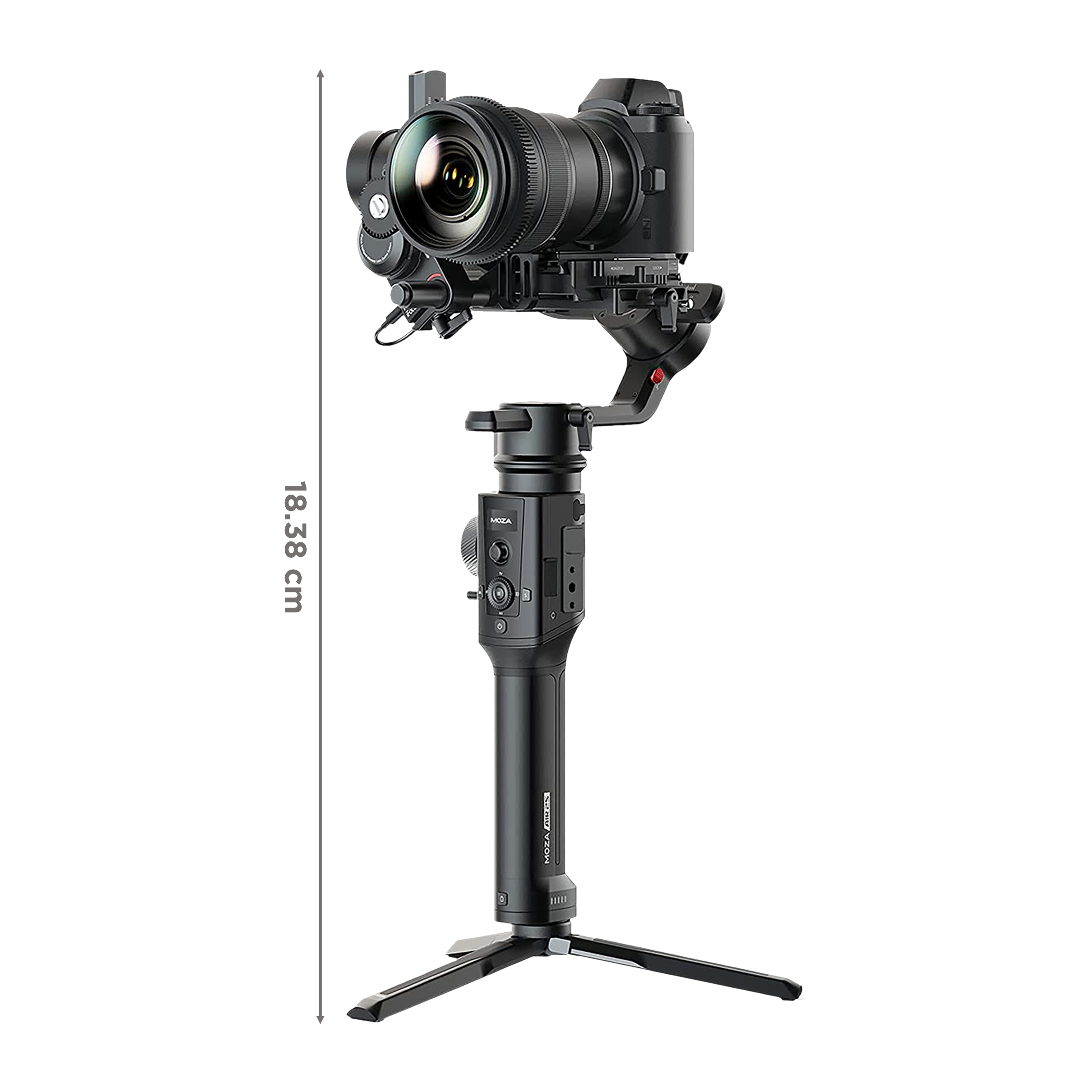 MOZA Air 2S 3-Axis Gimbal for Camera (4.2kg Tested Payload, Black)_3