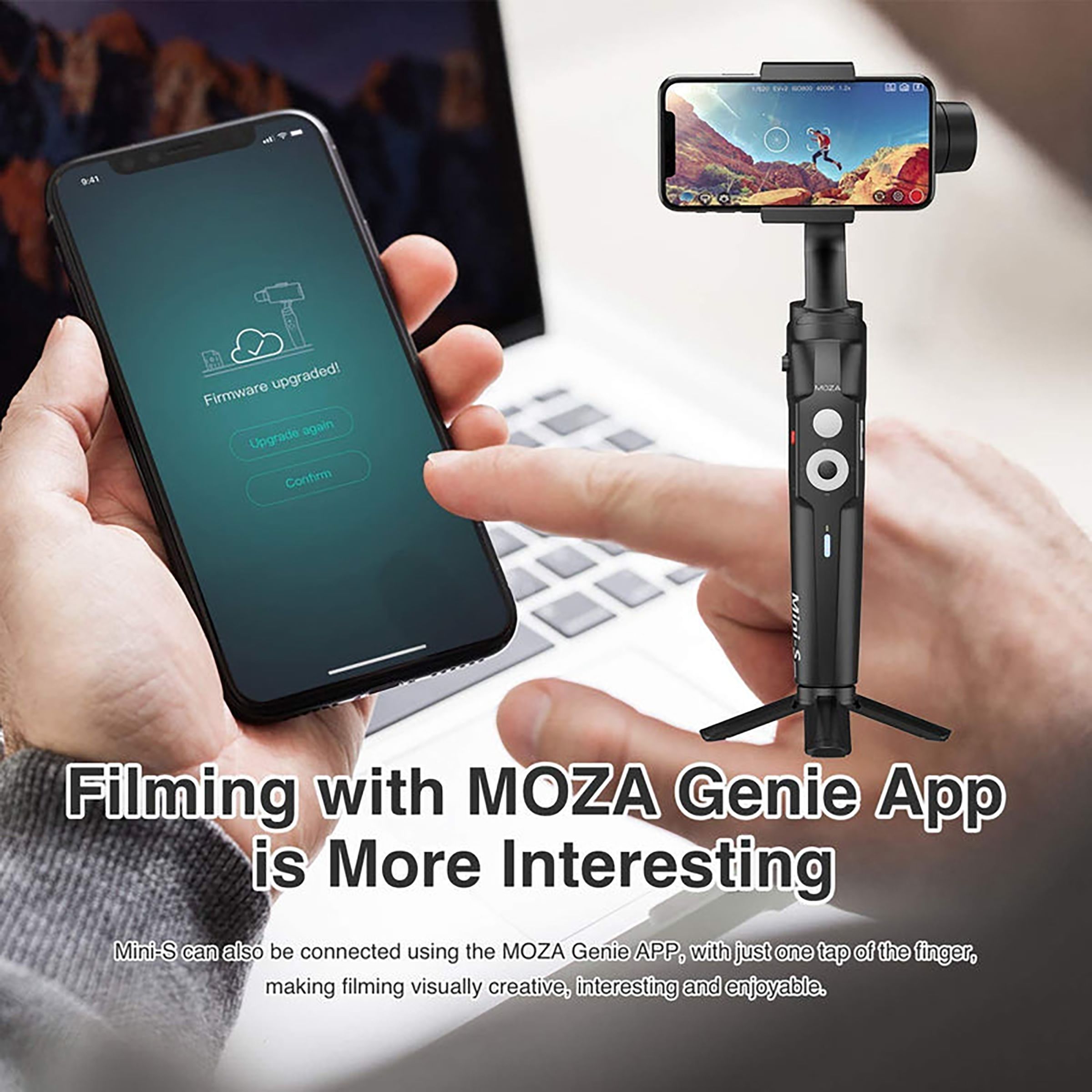 MOZA Mini-S Essential 3-Axis Gimbal for Mobile (Advanced Shooting Modes, Black)_8